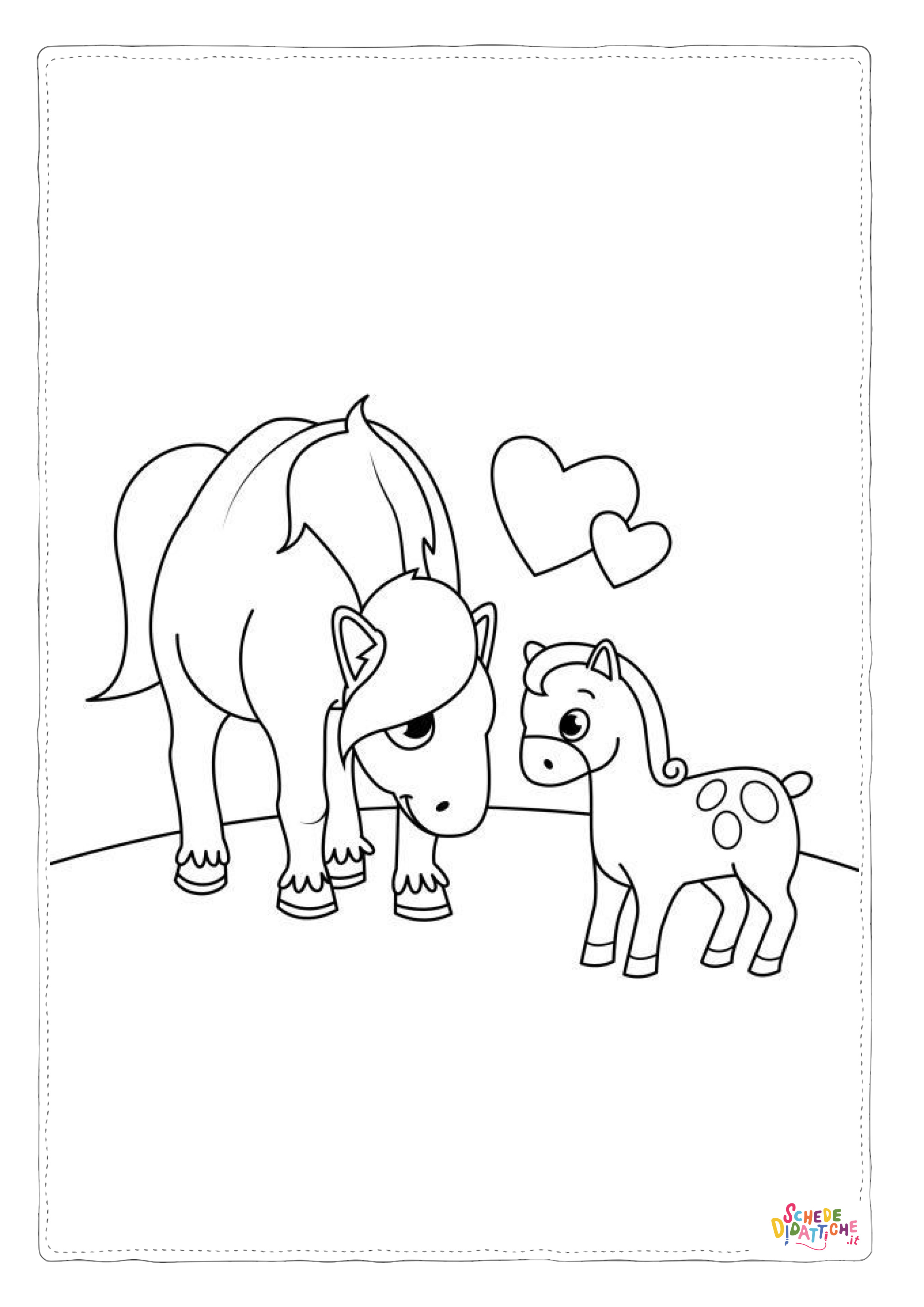 Disegno "Disegno di cavallo da stampare e colorare 259" Disegno di cavallo da stampare e colorare 259