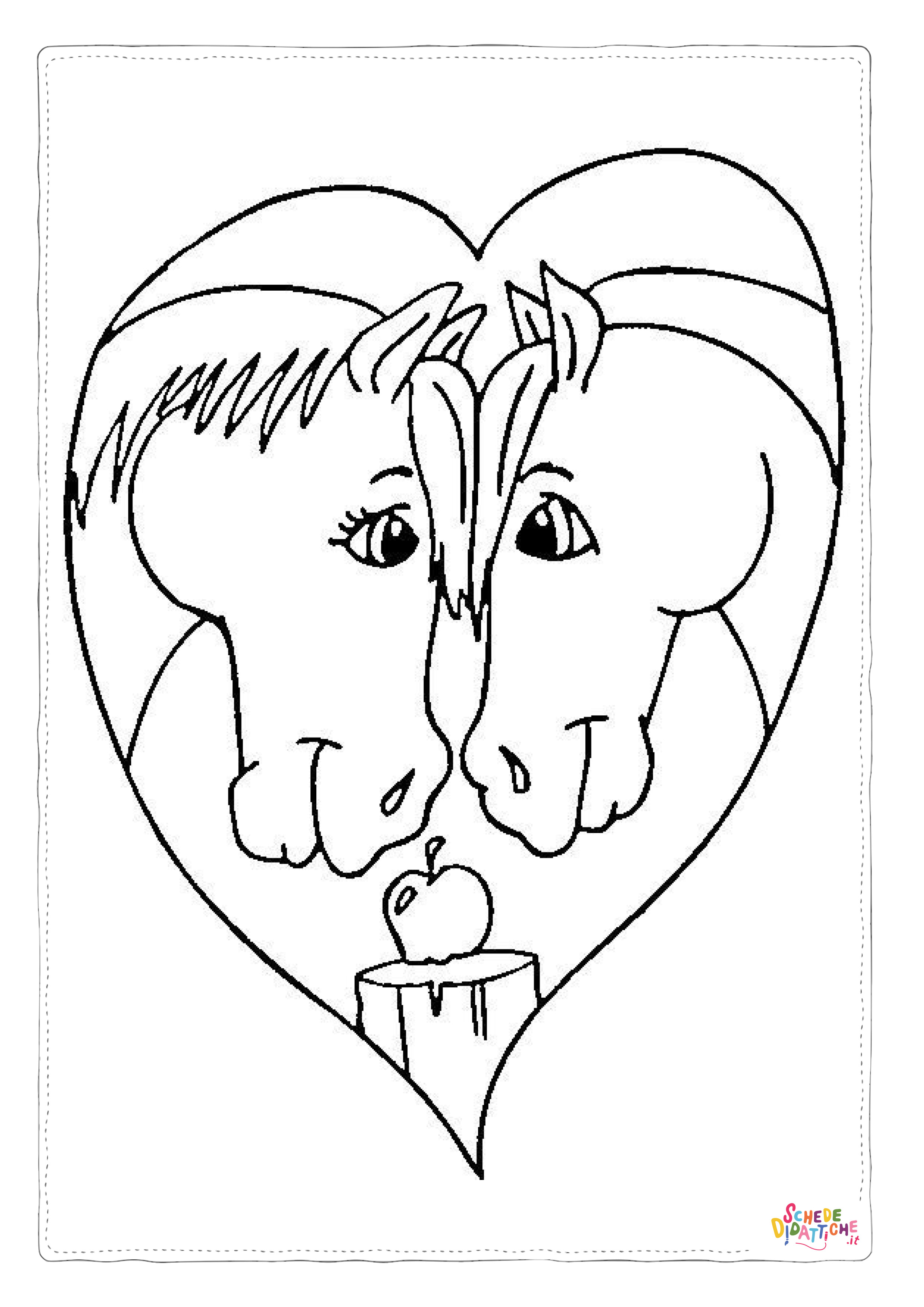 Disegno "Disegno di San Valentino da stampare e colorare 111" Disegno di San Valentino da stampare e colorare 111