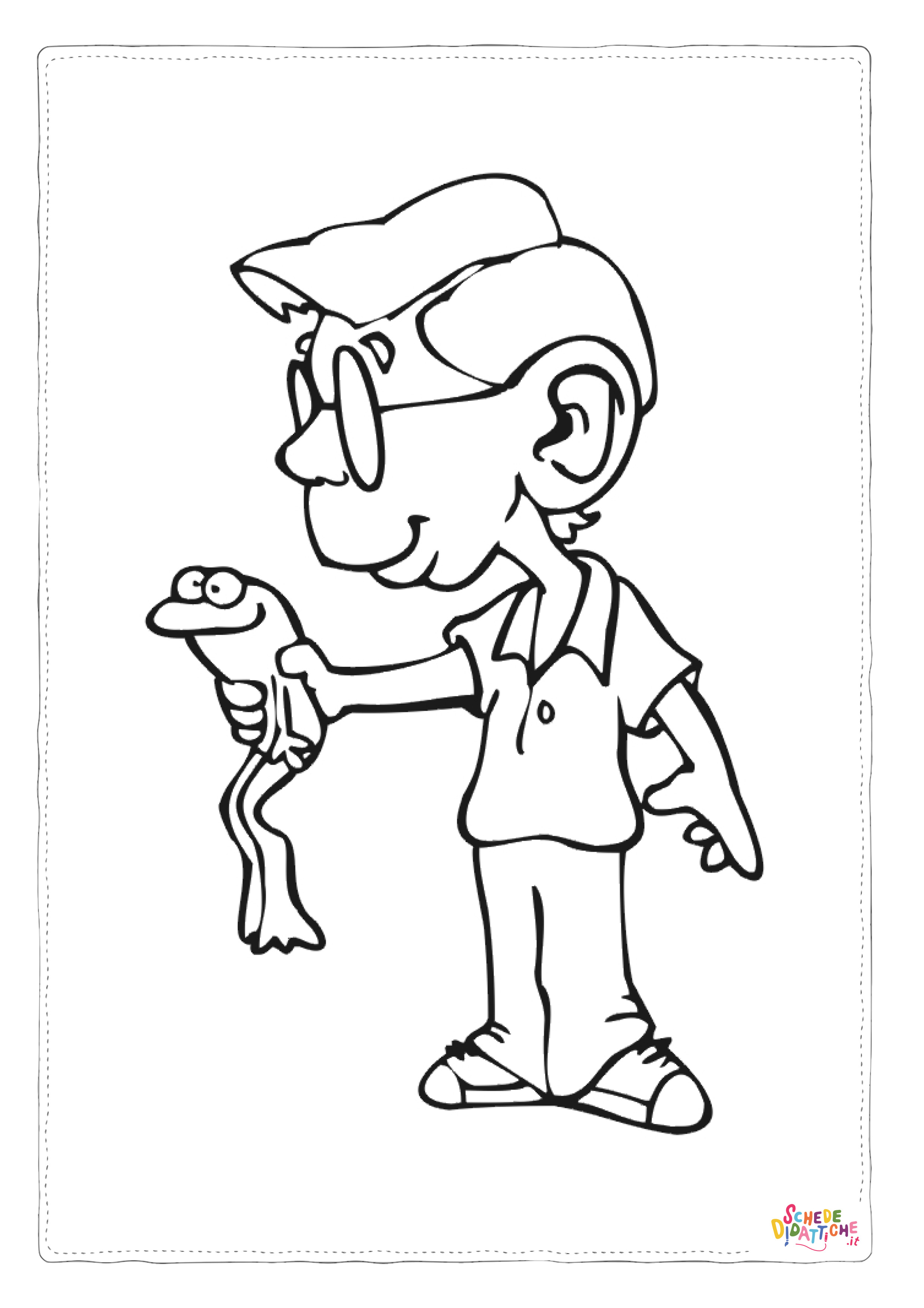 Disegno di rana da stampare e colorare 88