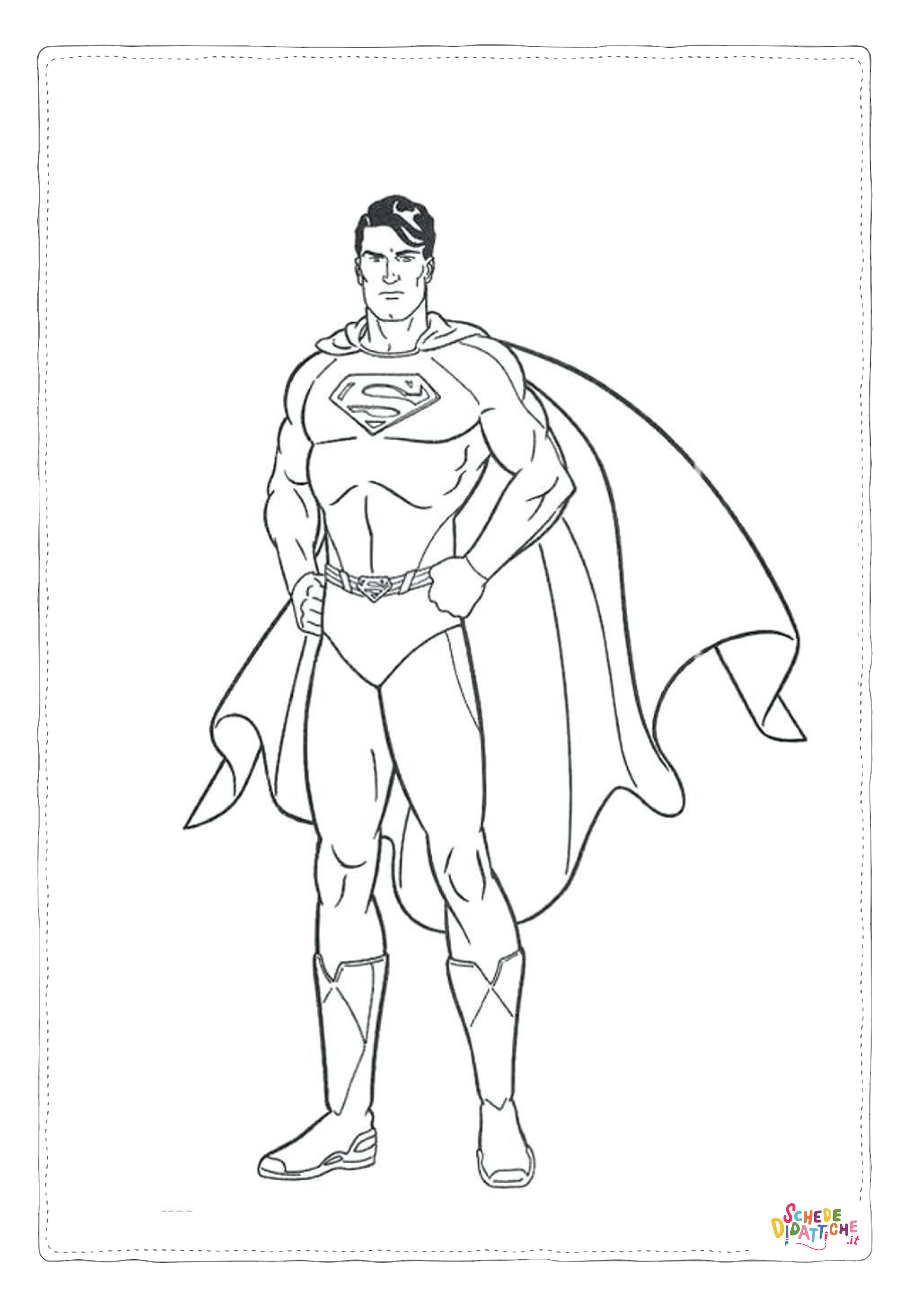 Disegno di Superman da stampare e colorare 45