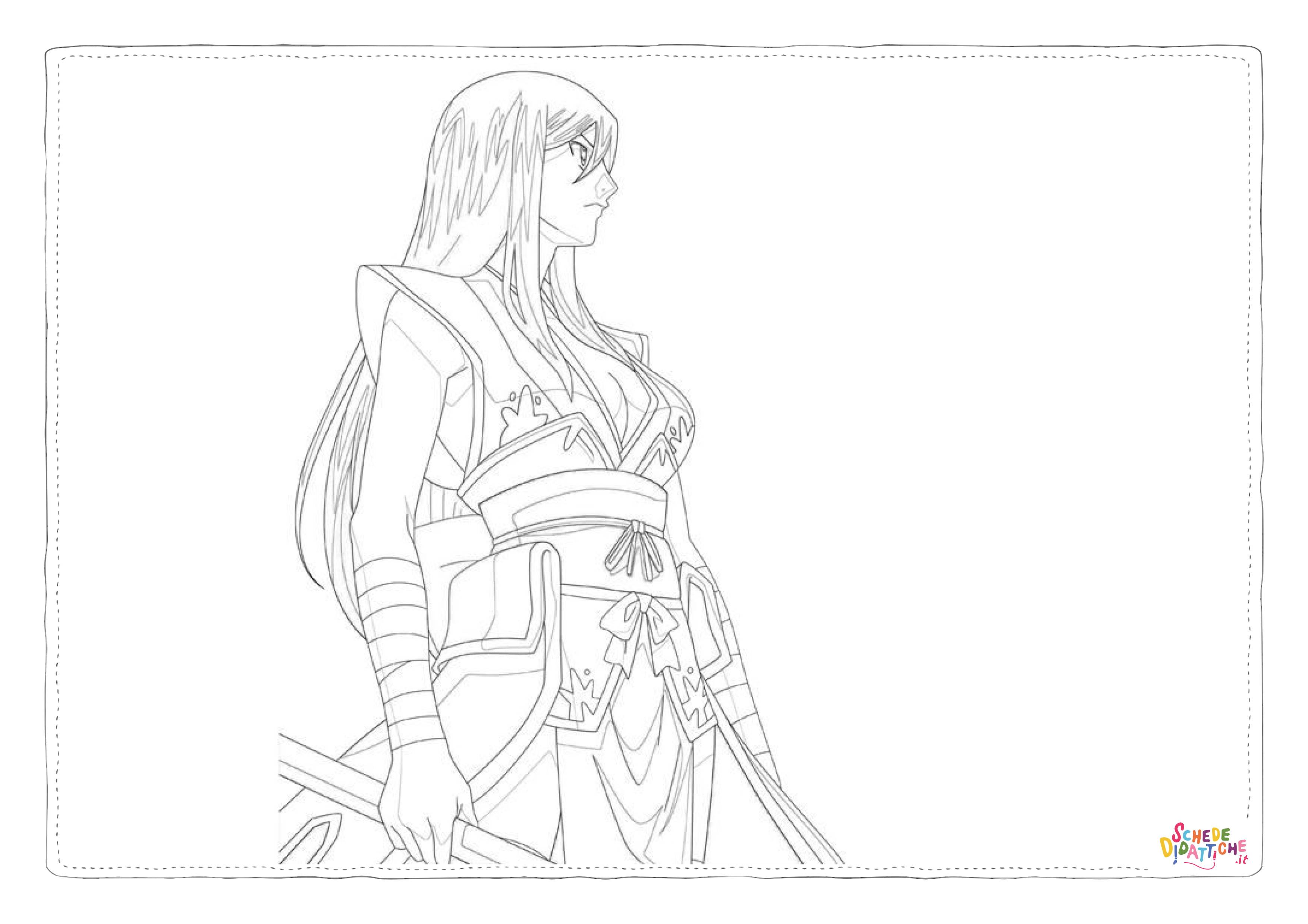 Disegno "Disegno di Fairy Tail da stampare e colorare 1" Disegno di Fairy Tail da stampare e colorare 1