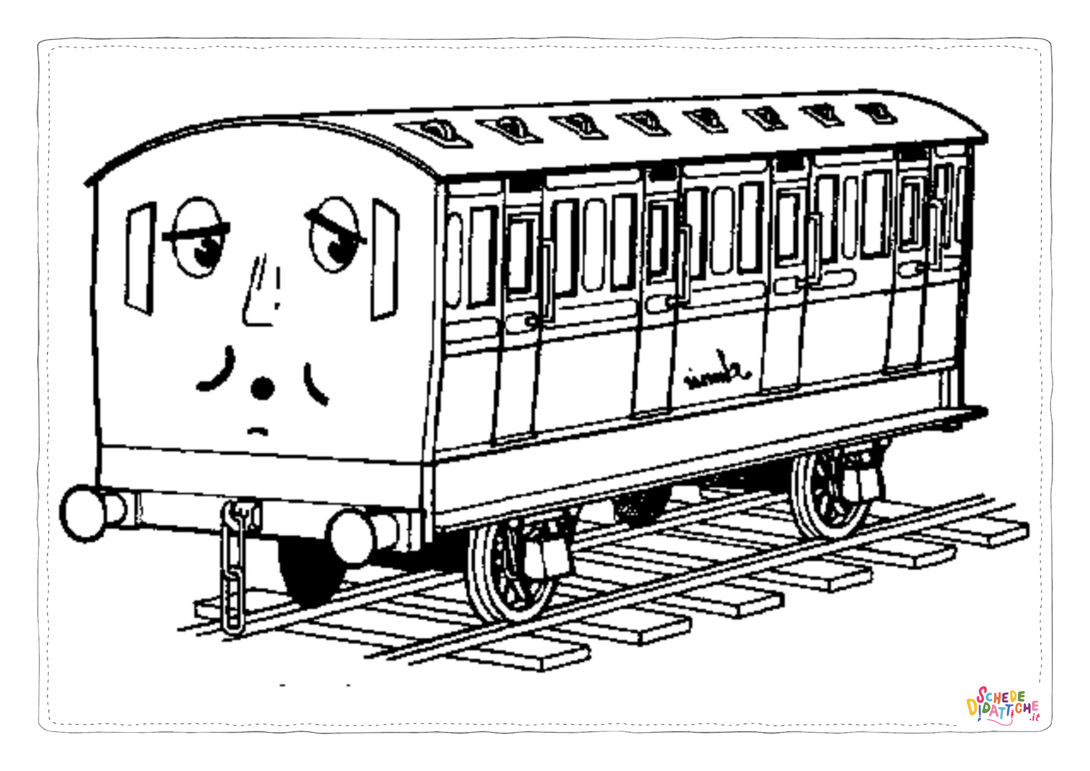 Disegno "Disegno di treno da stampare e colorare 87" Disegno di treno da stampare e colorare 87