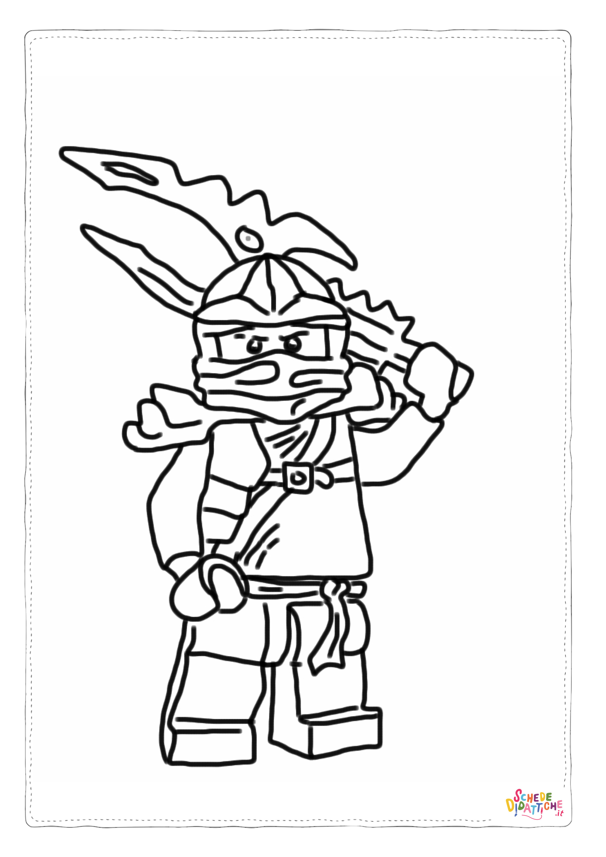 Disegno di Ninja Go da stampare e colorare