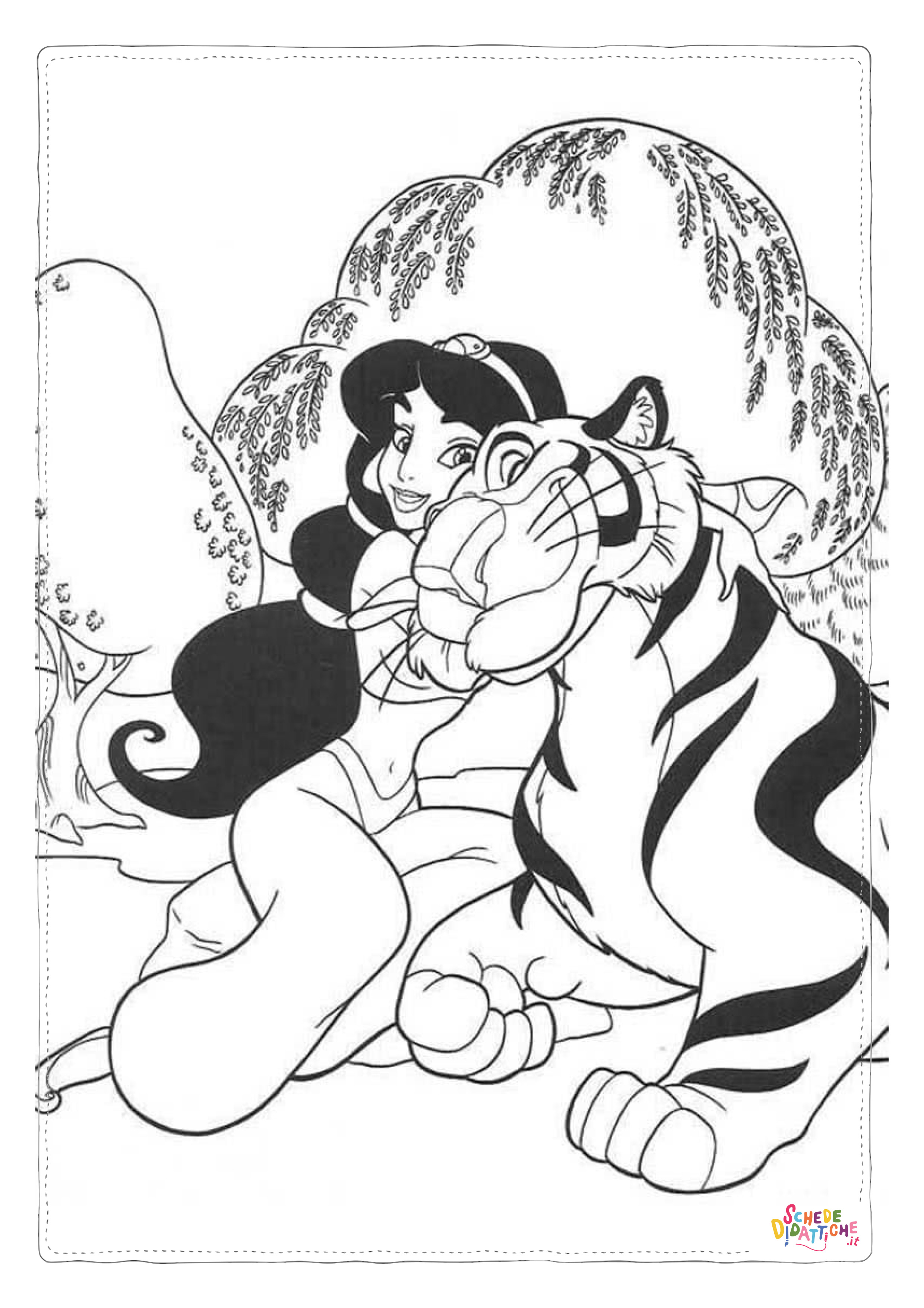 Disegno di Aladdin da stampare e colorare 126