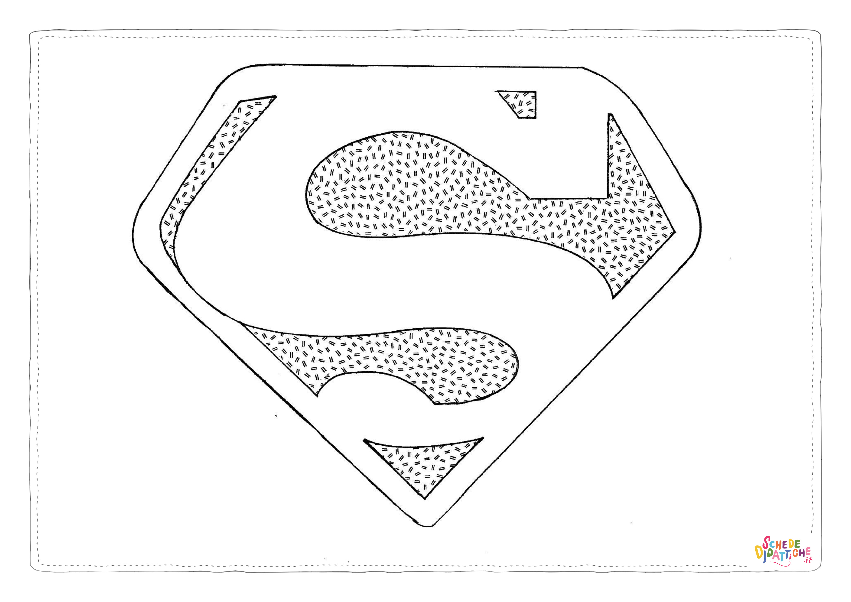 Disegno "Disegno di Superman da stampare e colorare 69" Disegno di Superman da stampare e colorare 69