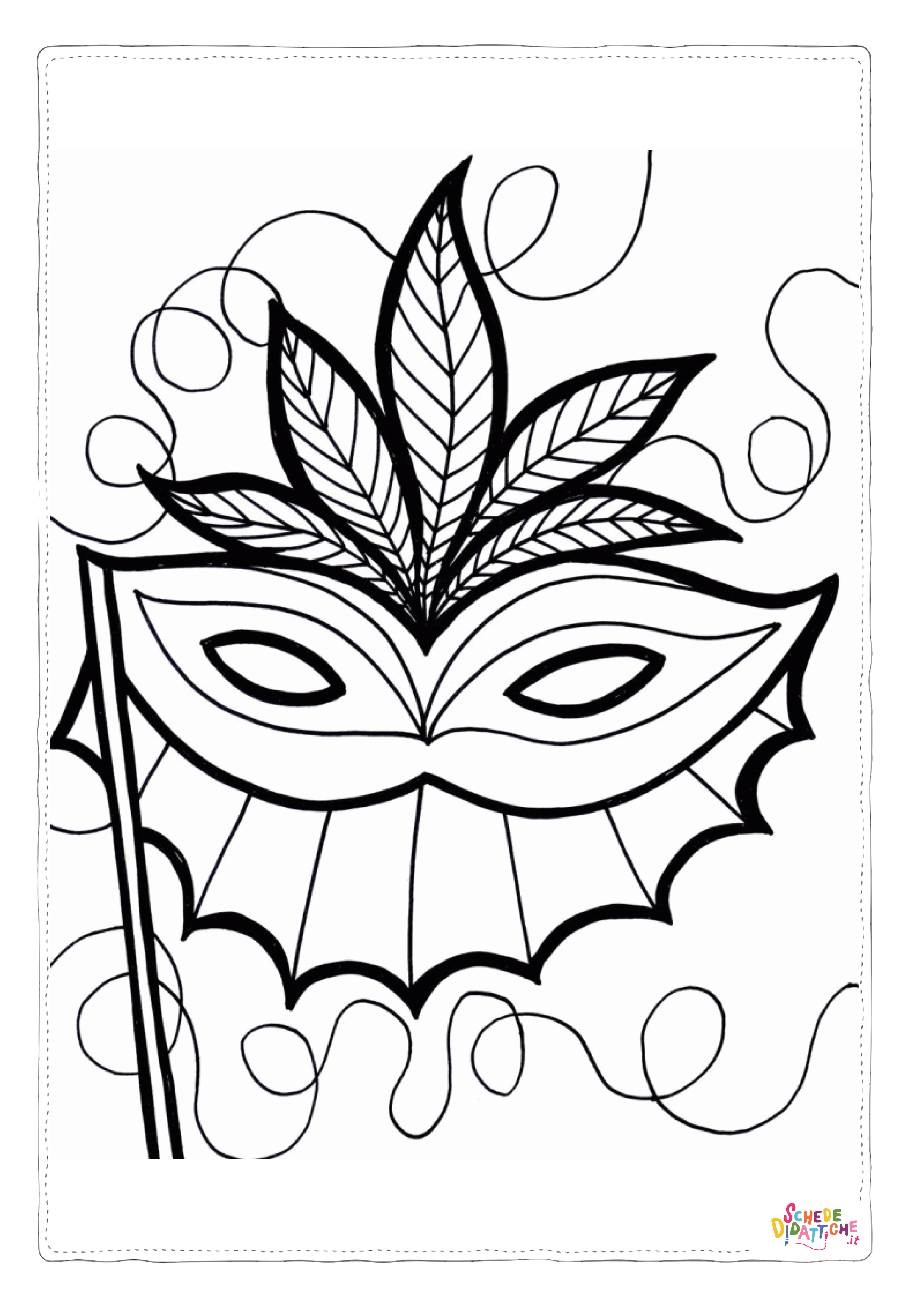 Disegno di maschera da stampare e colorare 91