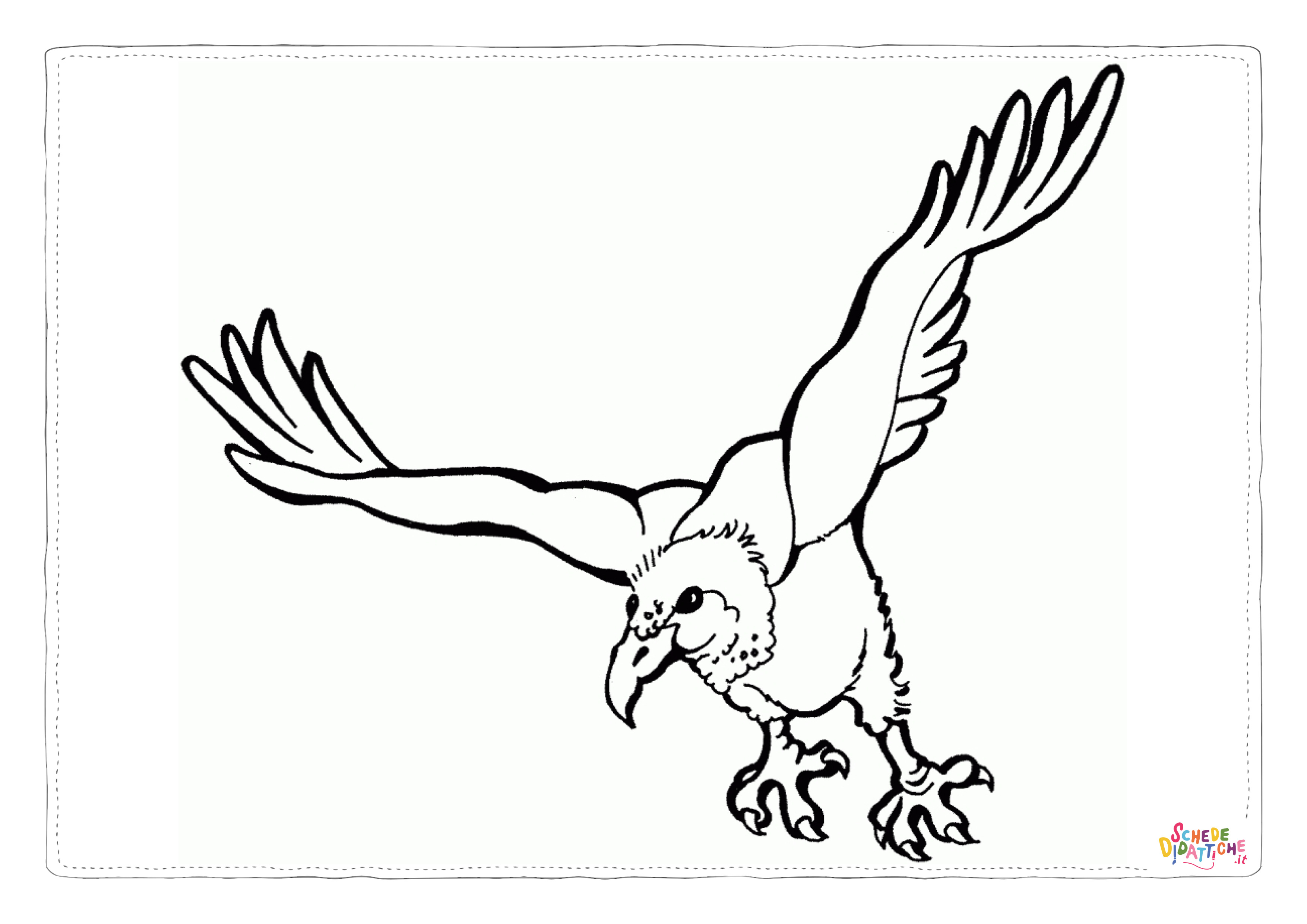Disegno "Disegno di aquila da stampare e colorare 34" Disegno di aquila da stampare e colorare 34