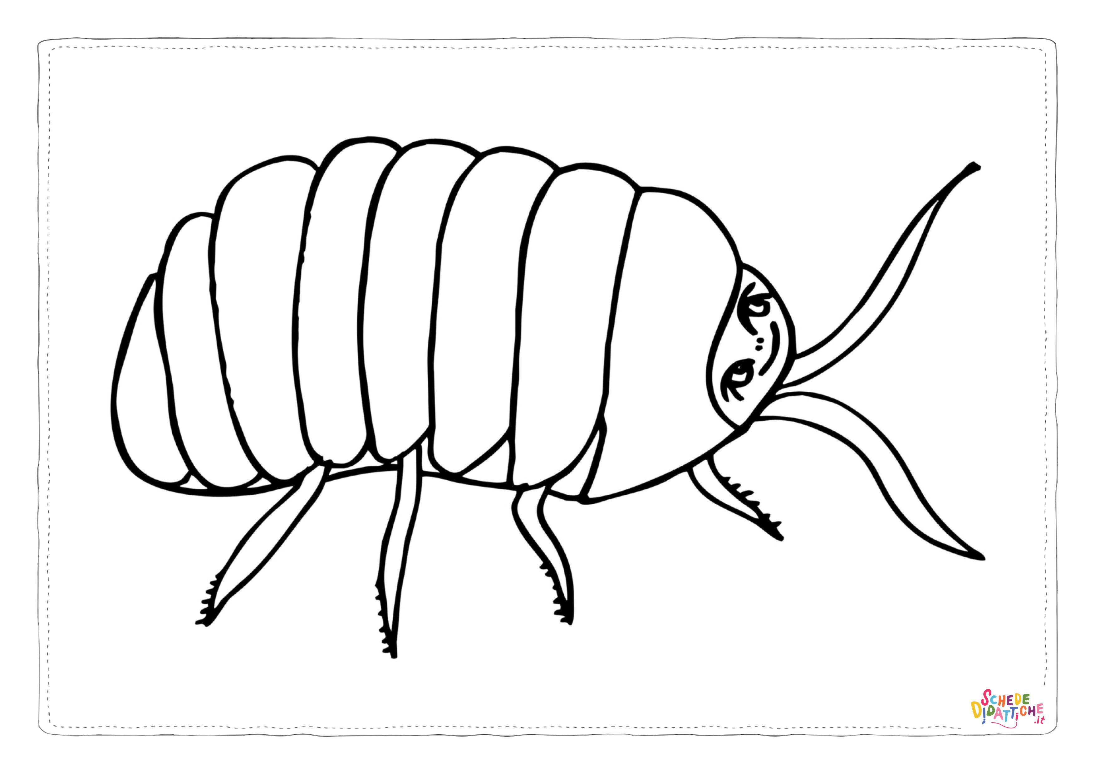 Disegno "Disegno di scarafaggio da stampare e colorare 1" Disegno di scarafaggio da stampare e colorare 1