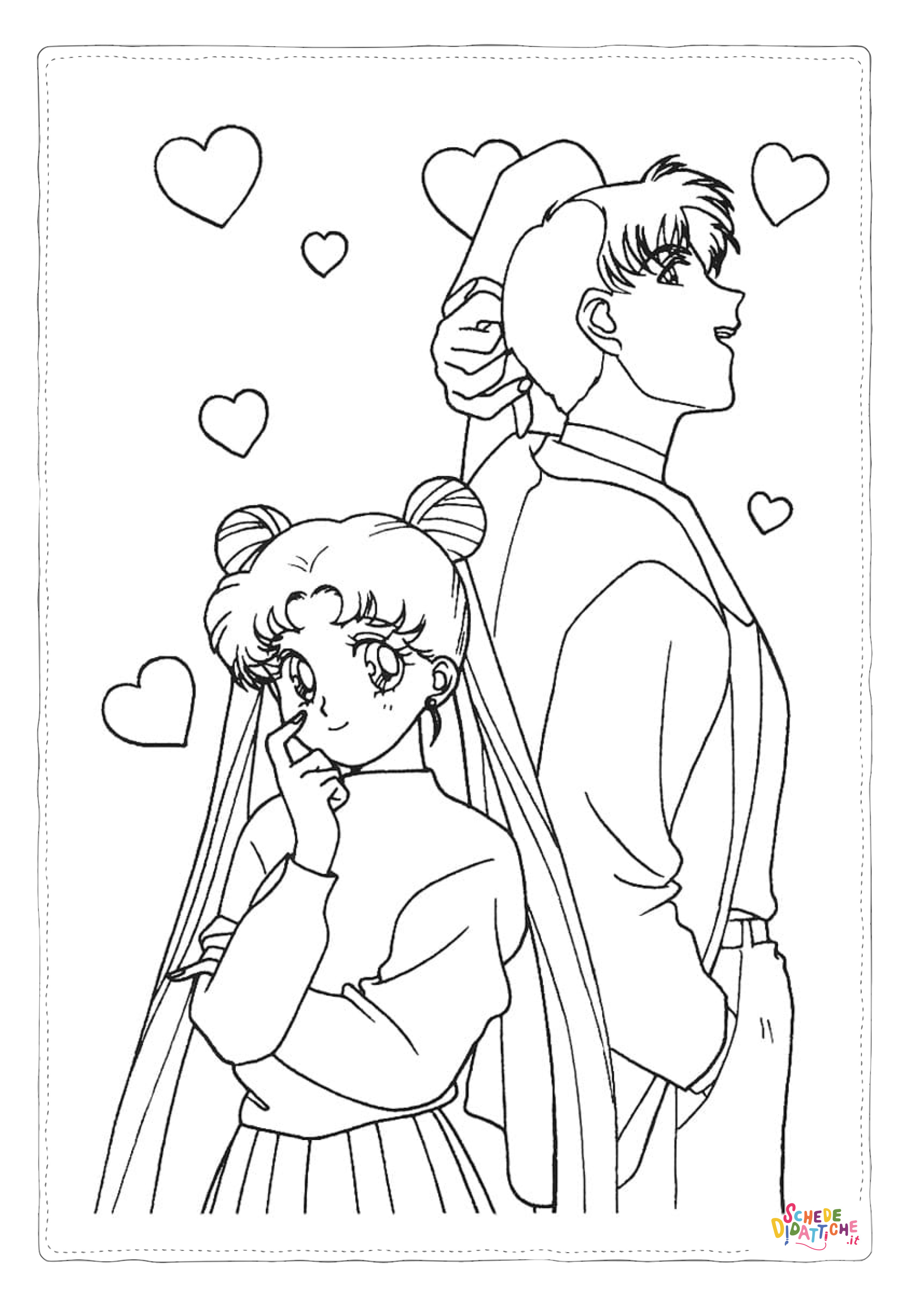 Disegno "Disegno di Sailor Moon da stampare e colorare 83" Disegno di Sailor Moon da stampare e colorare 83