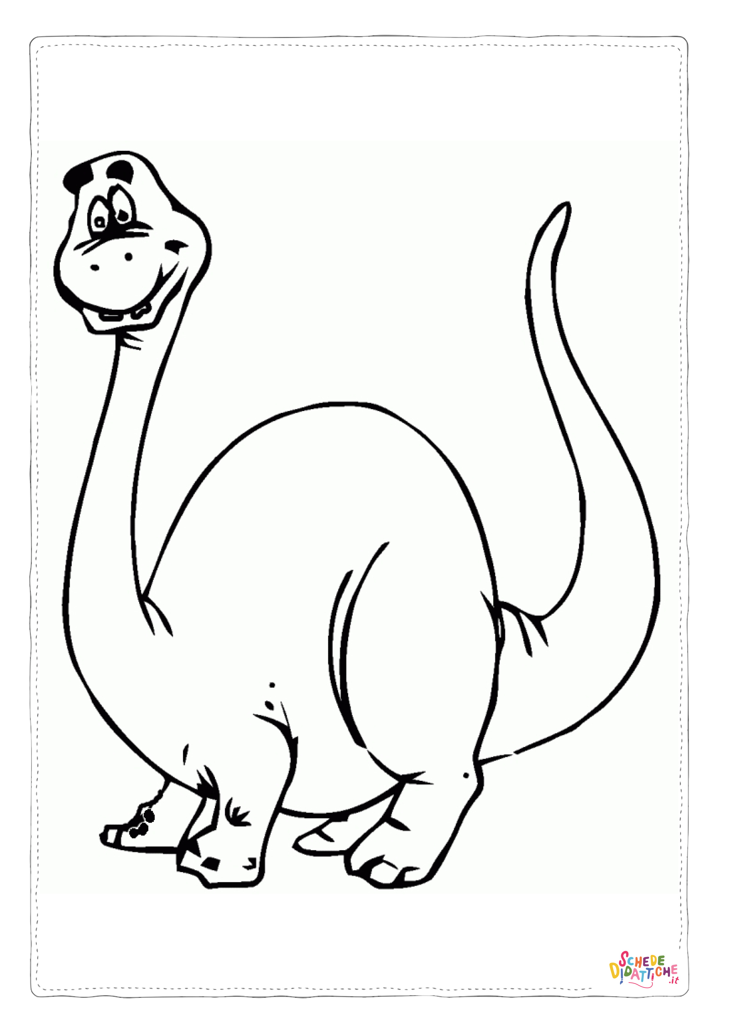 Disegno "Disegno di Brachiosauro da stampare e colorare 28" Disegno di Brachiosauro da stampare e colorare 28