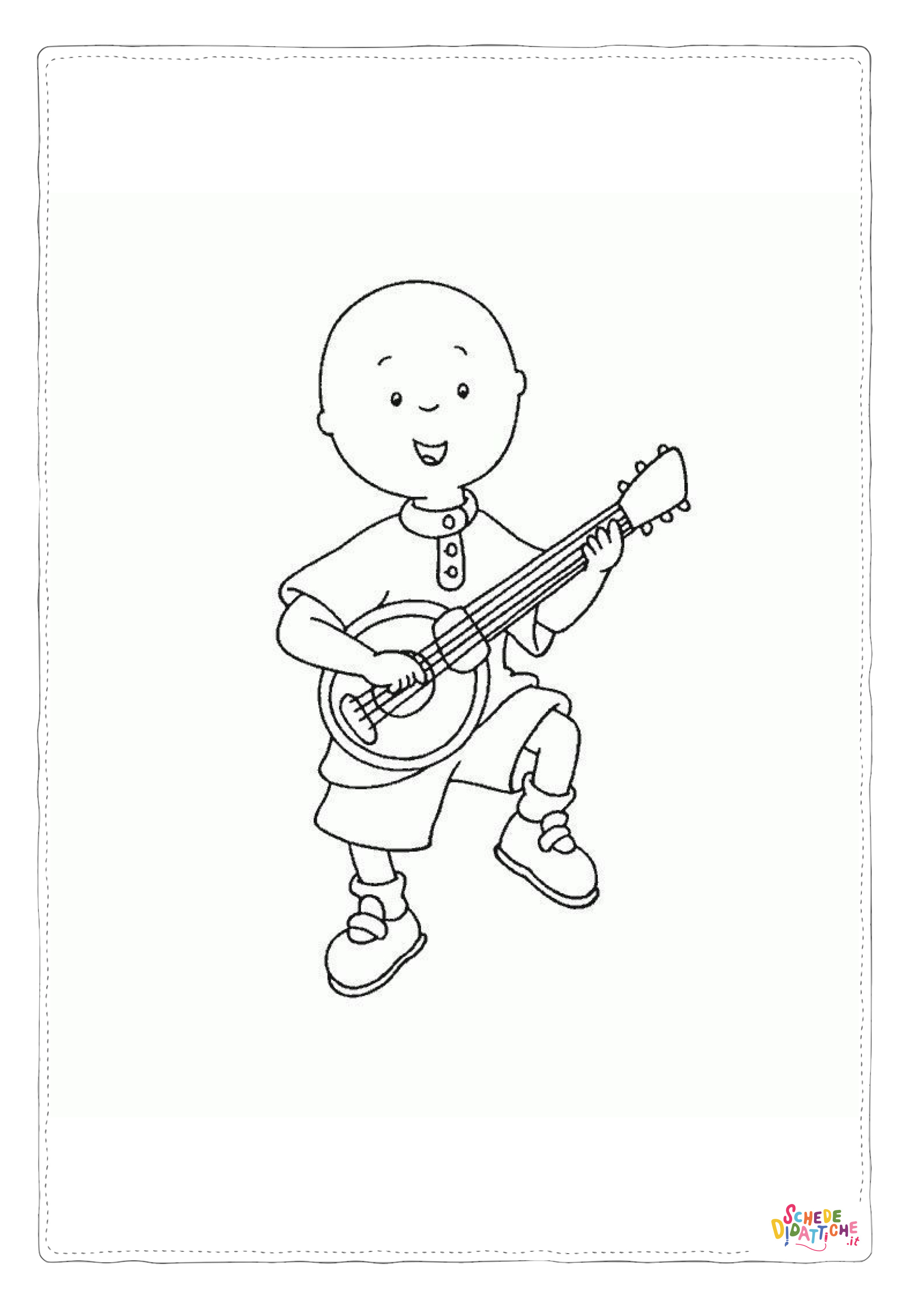 Disegno "Disegno di musicista da stampare e colorare 18" Disegno di musicista da stampare e colorare 18