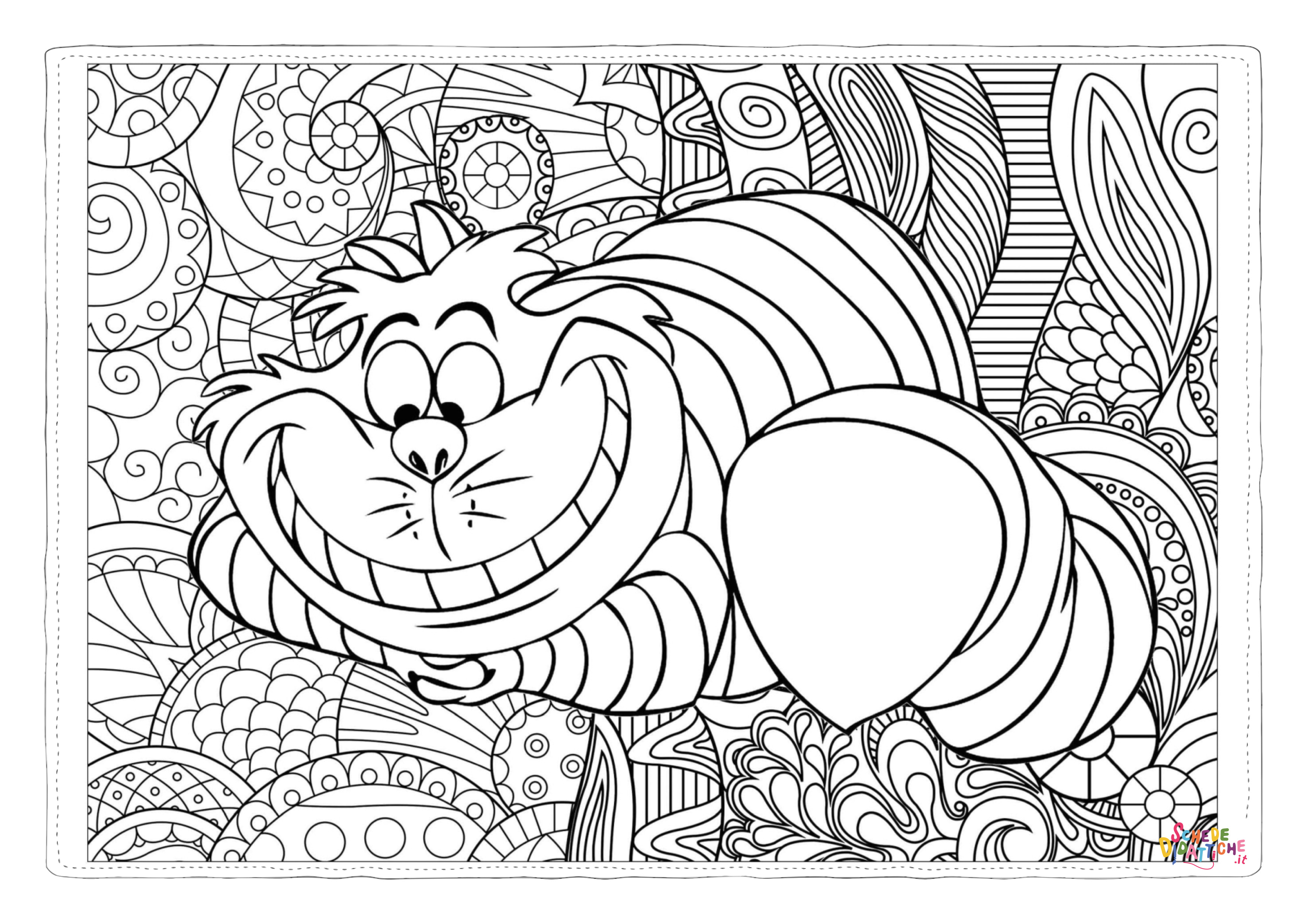 Disegno "Disegno di Alice nel paese delle meraviglie da stampare e colorare 93" Disegno di Alice nel paese delle meraviglie da stampare e colorare 93