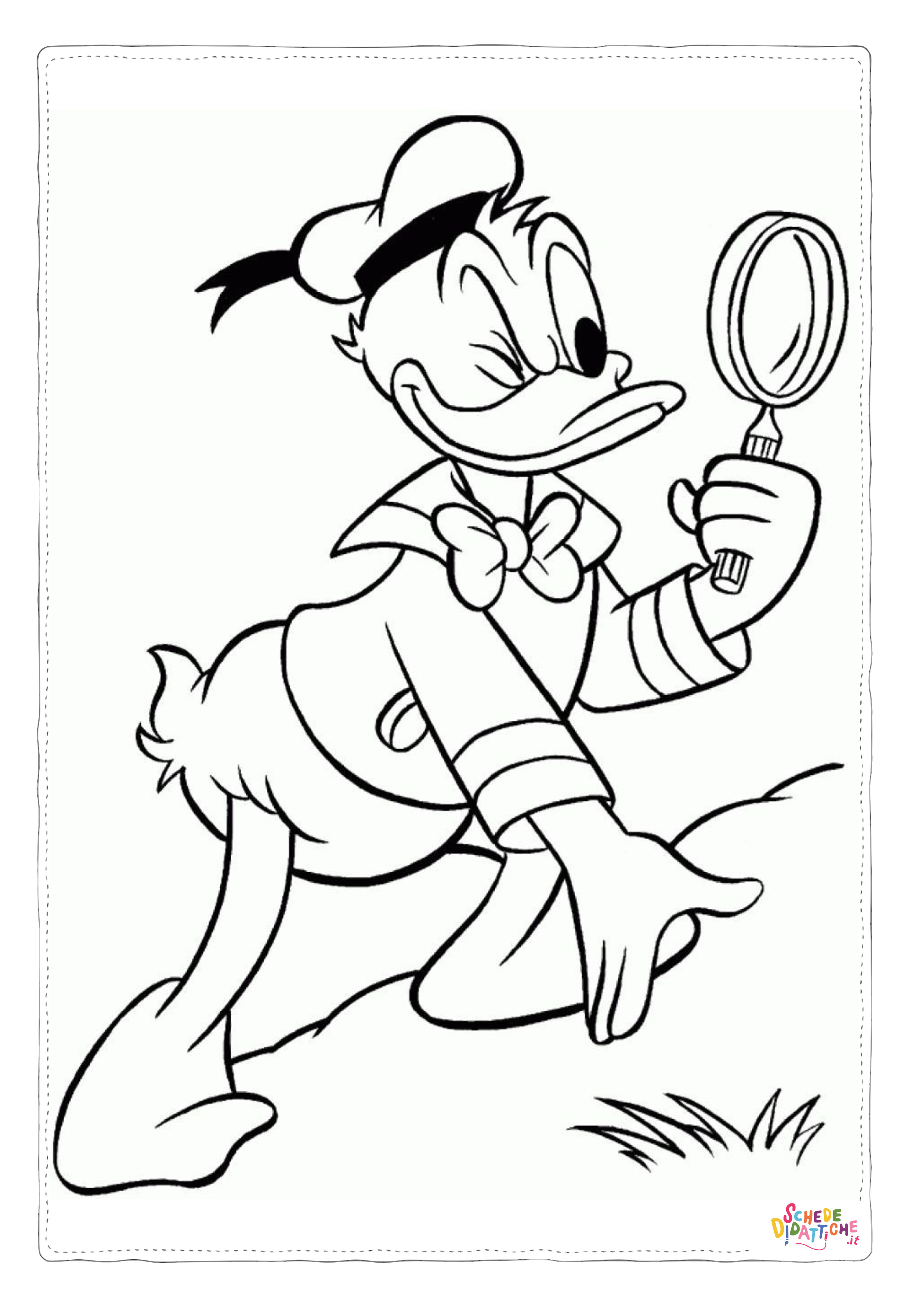 Disegno di Paperino da stampare e colorare 83