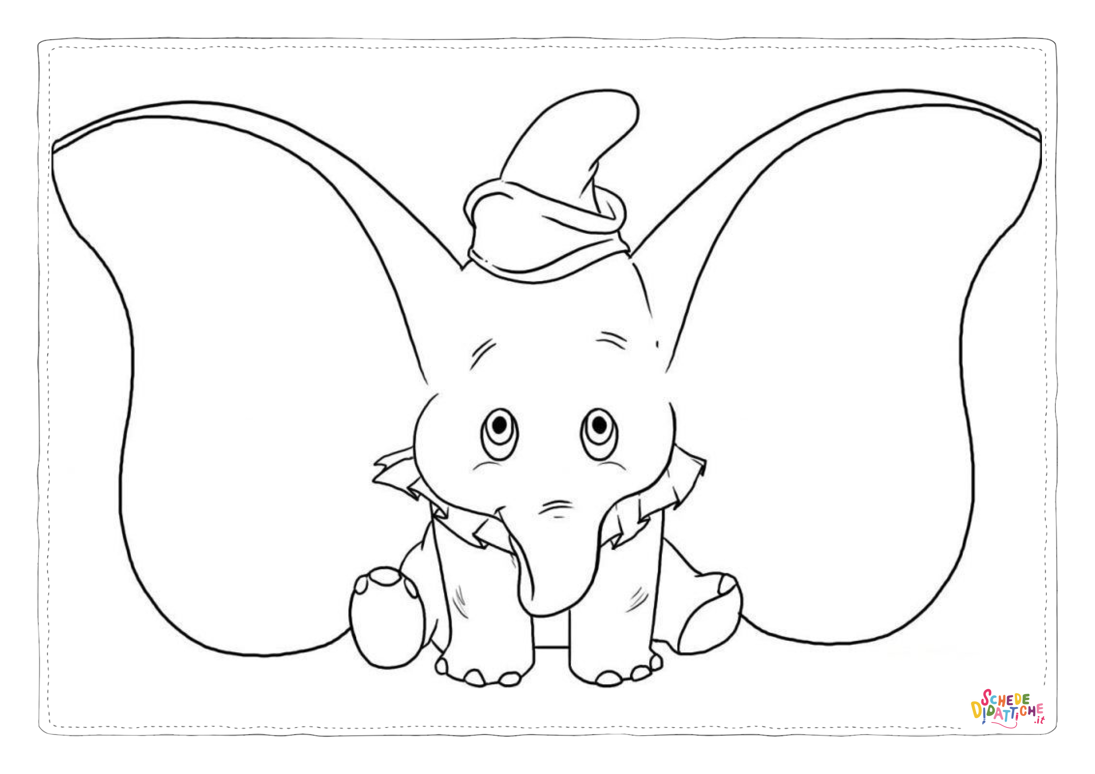 Disegno "Disegno di Dumbo da stampare e colorare 65" Disegno di Dumbo da stampare e colorare 65