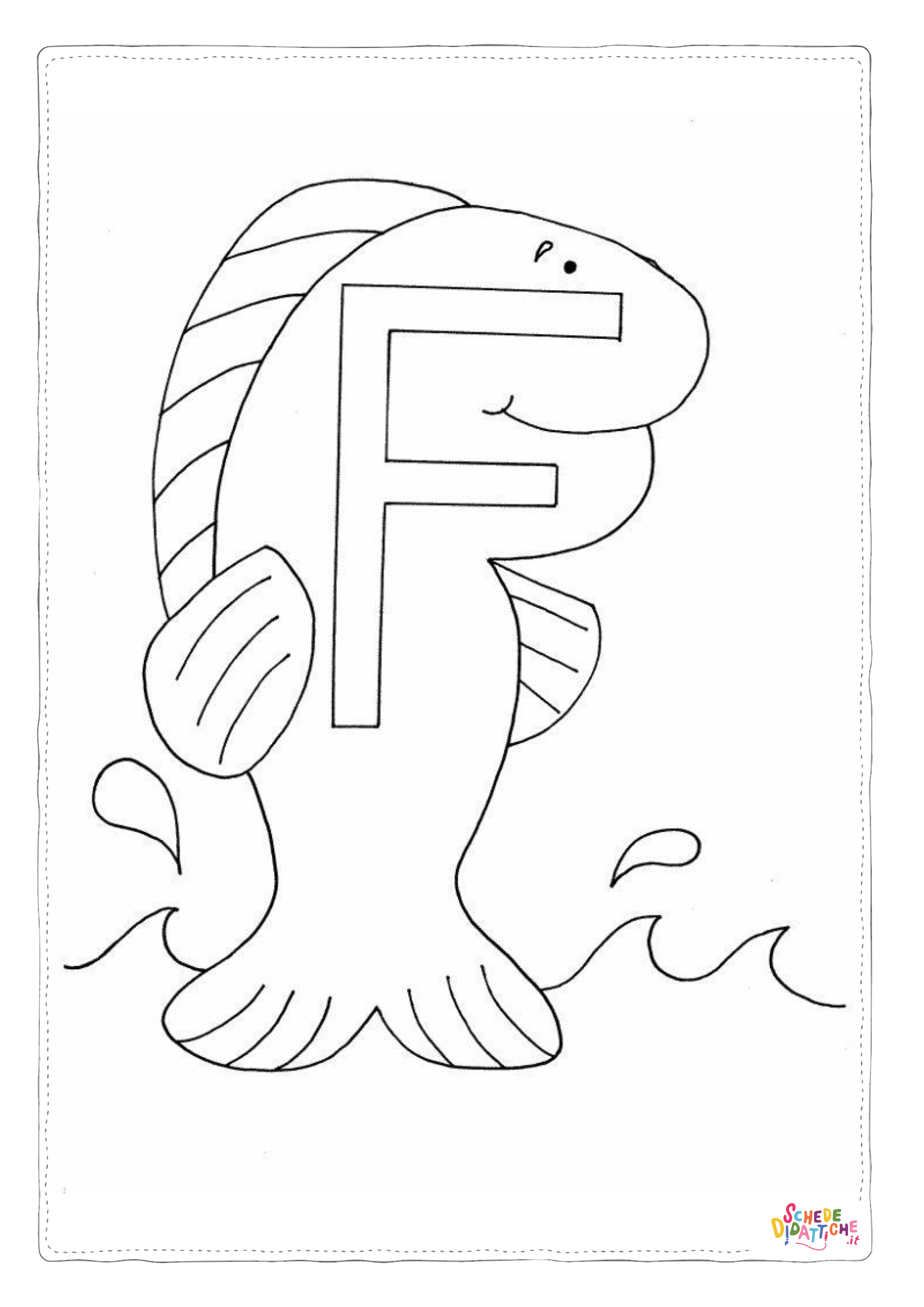 Disegno "Disegno di lettera dell'alfabeto da stampare e colorare 257" Disegno di lettera dell'alfabeto da stampare e colorare 257
