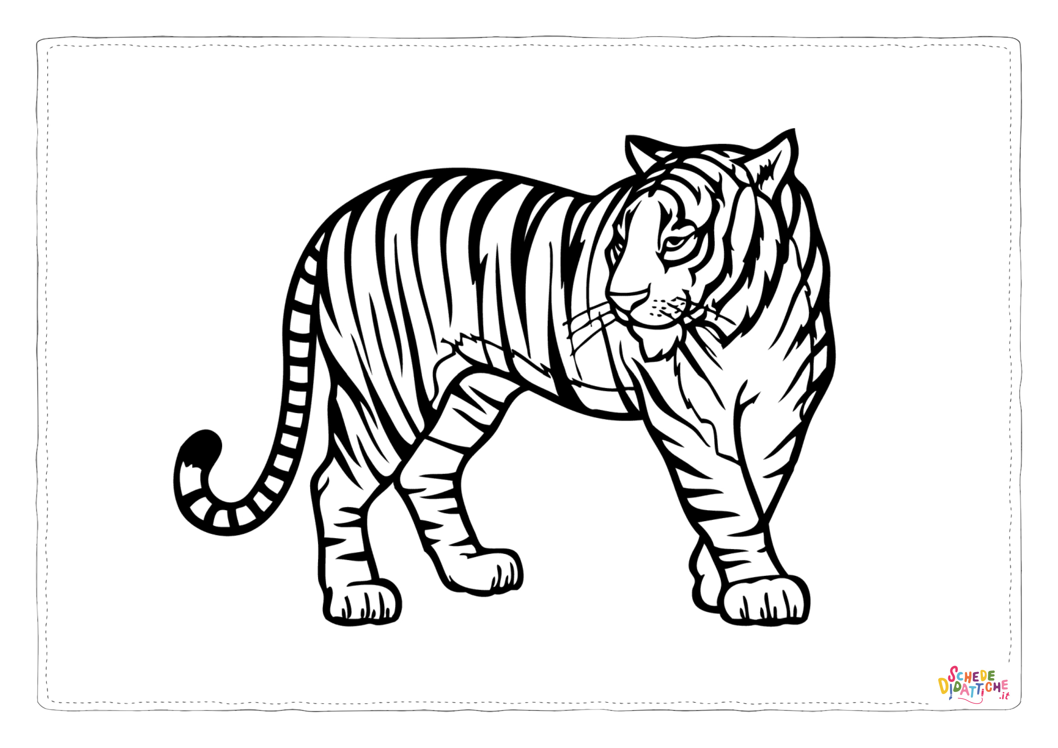Disegno "Disegno di tigre da stampare e colorare 20" Disegno di tigre da stampare e colorare 20