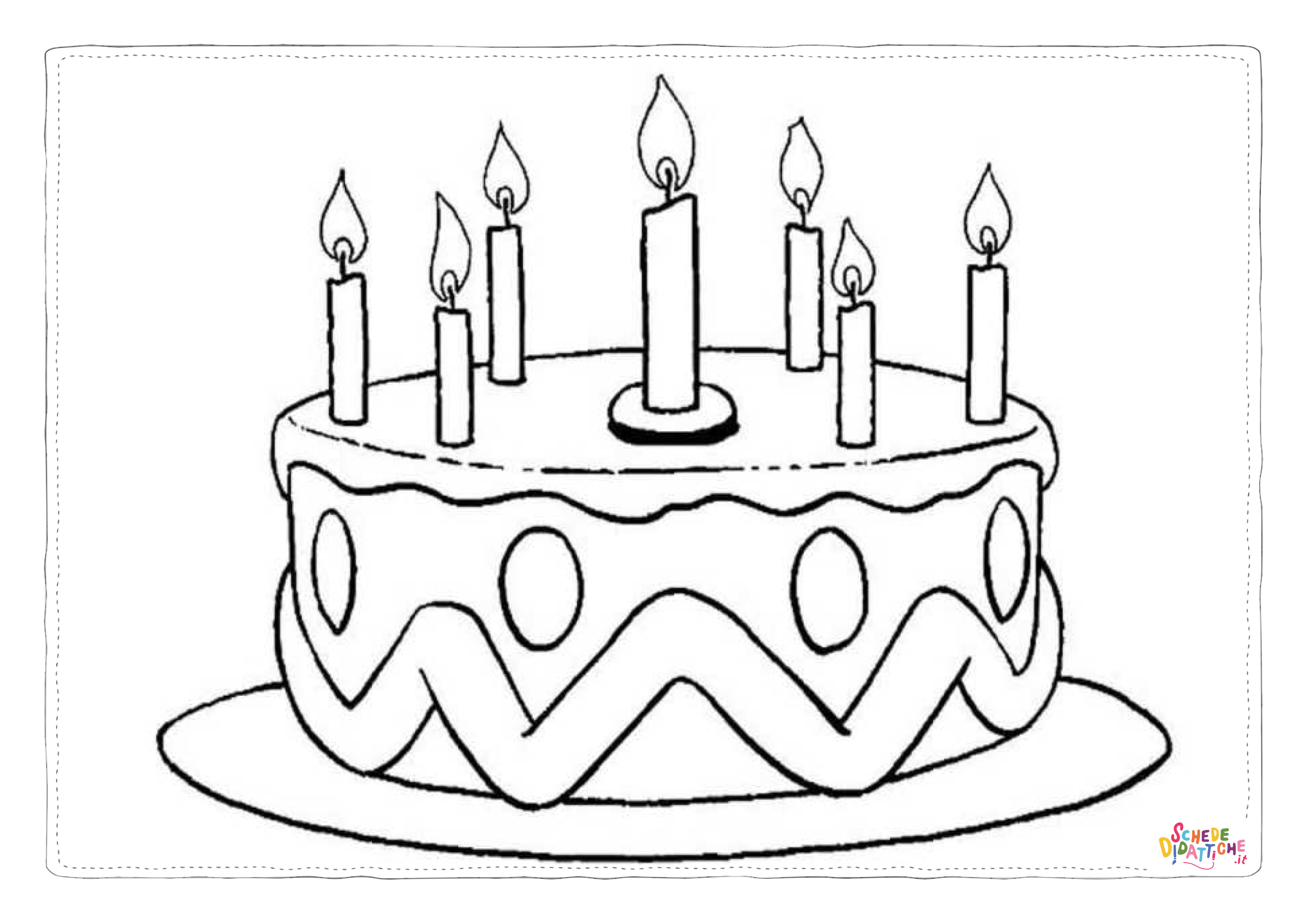 Disegno "Disegno di compleanno da stampare e colorare 44" Disegno di compleanno da stampare e colorare 44
