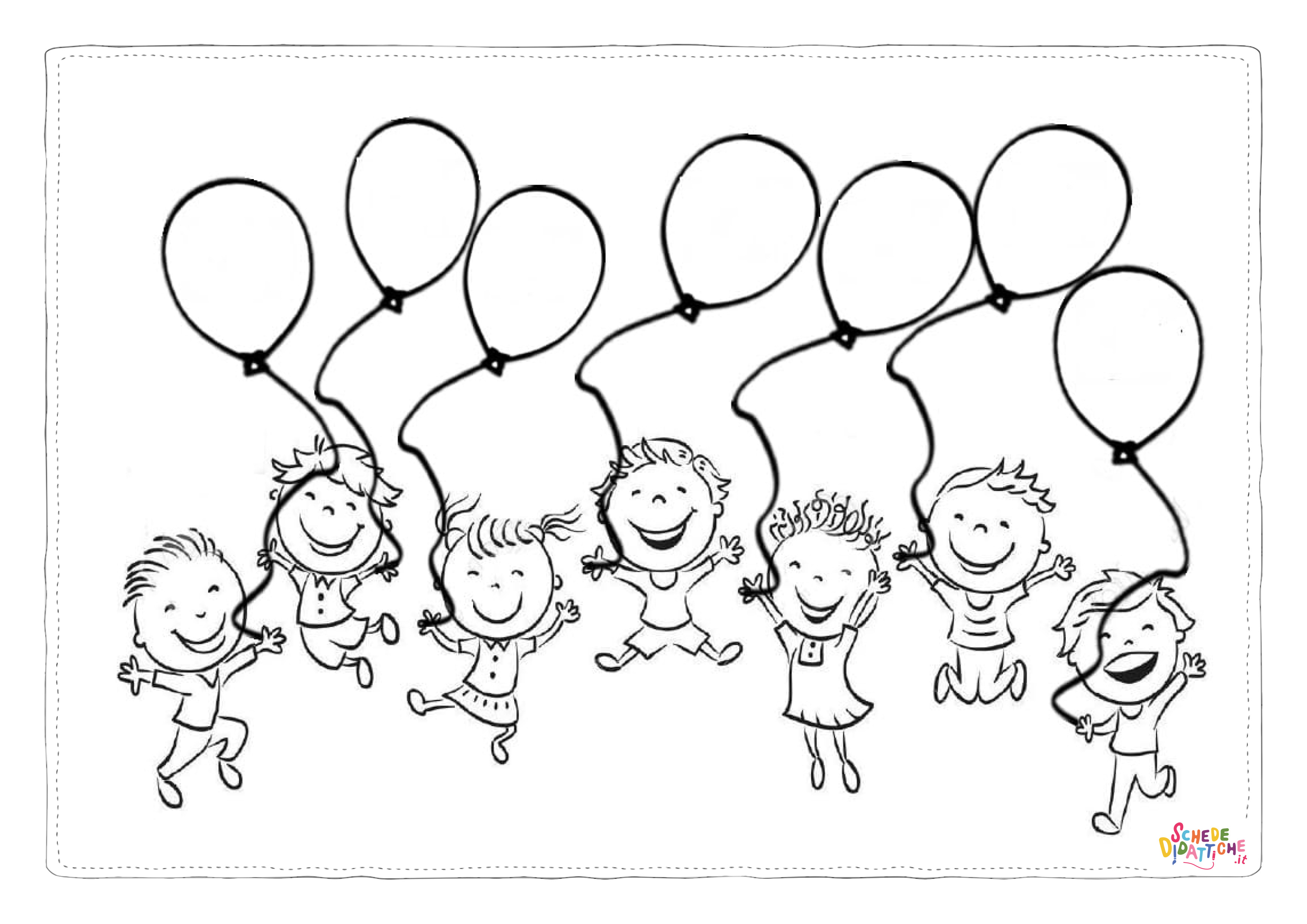 Disegno di palloncino da stampare e colorare 4