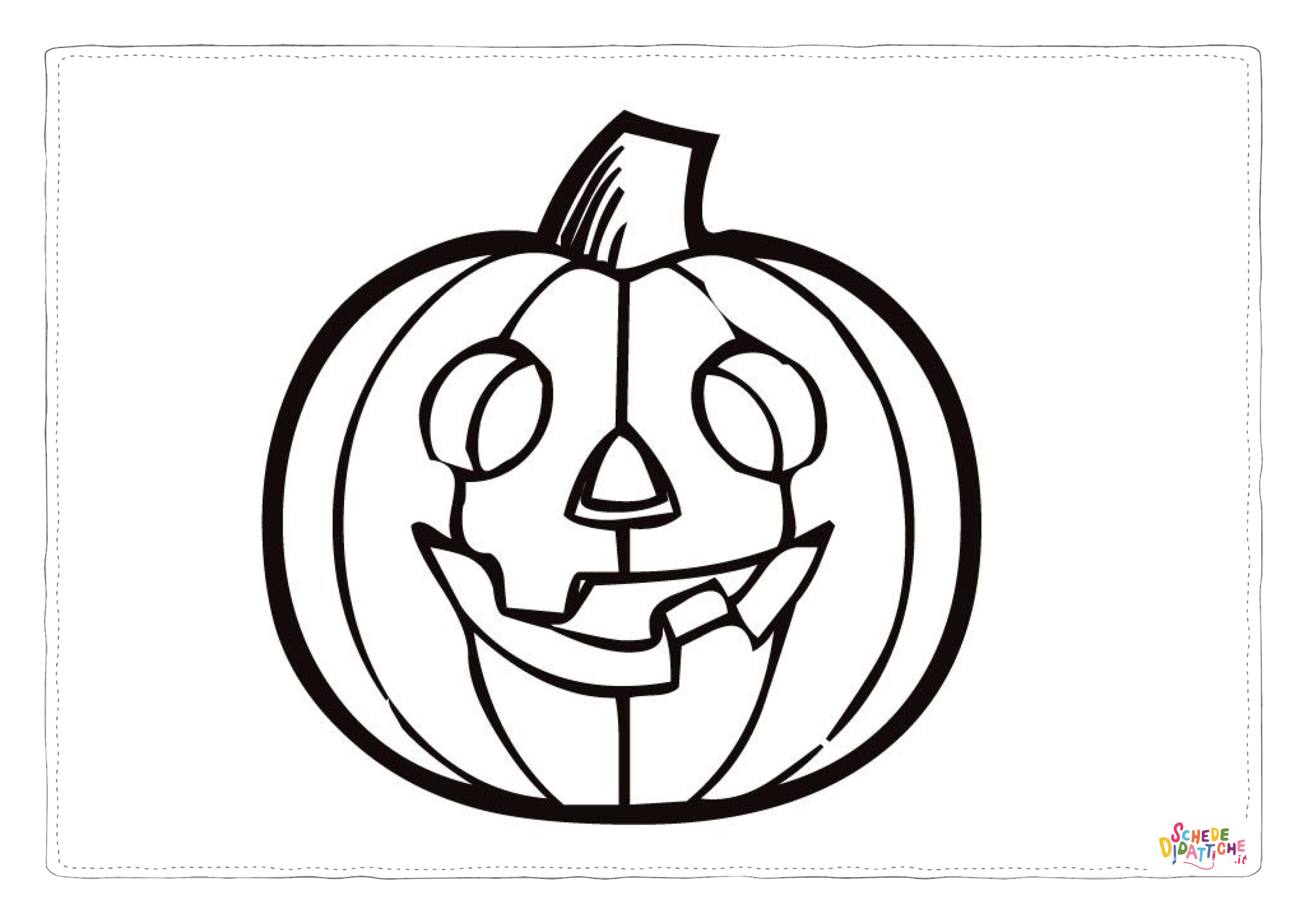 Disegno "Disegno di zucca di Halloween da stampare e colorare 88" Disegno di zucca di Halloween da stampare e colorare 88
