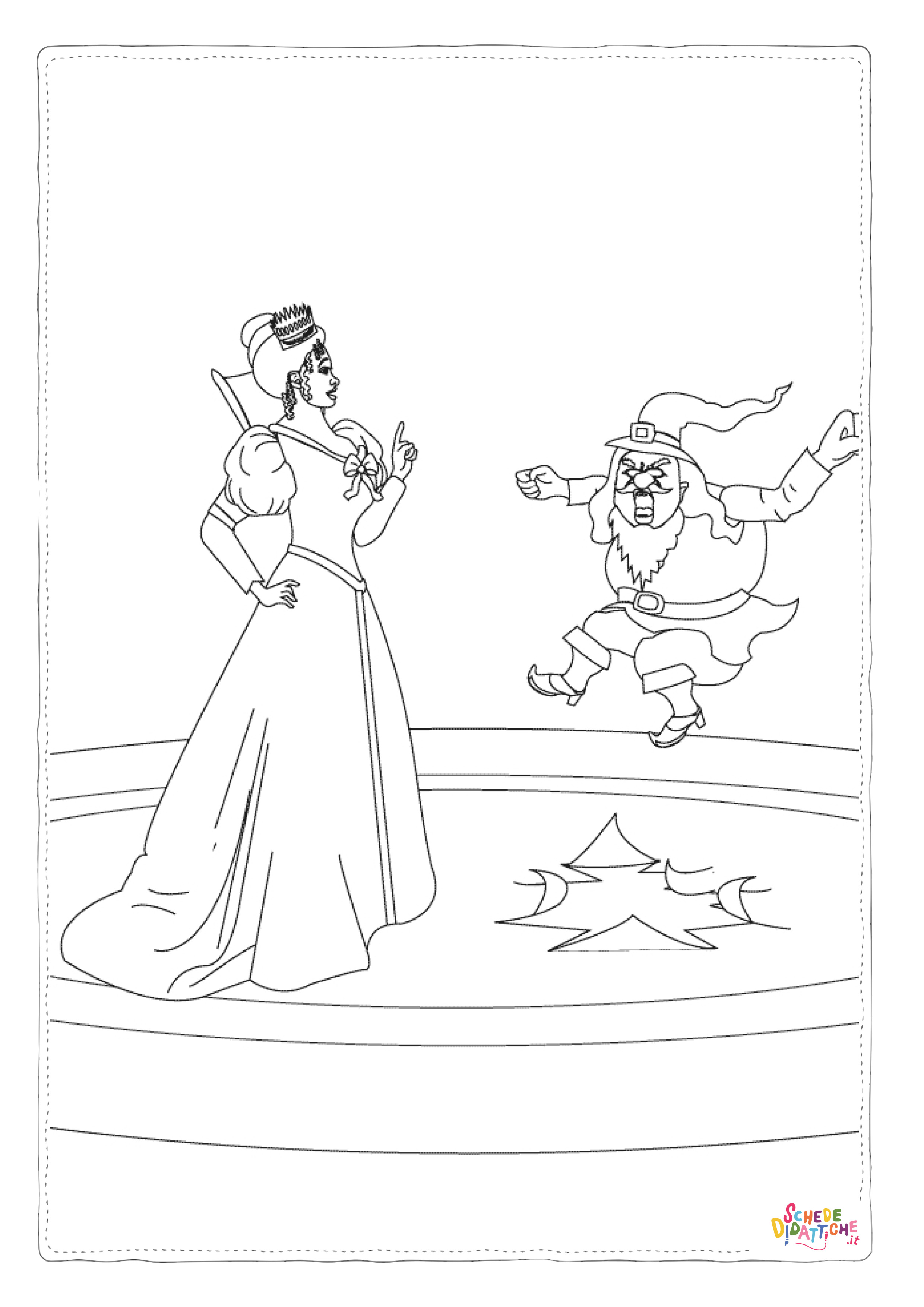Disegno di principessa da stampare e colorare 17