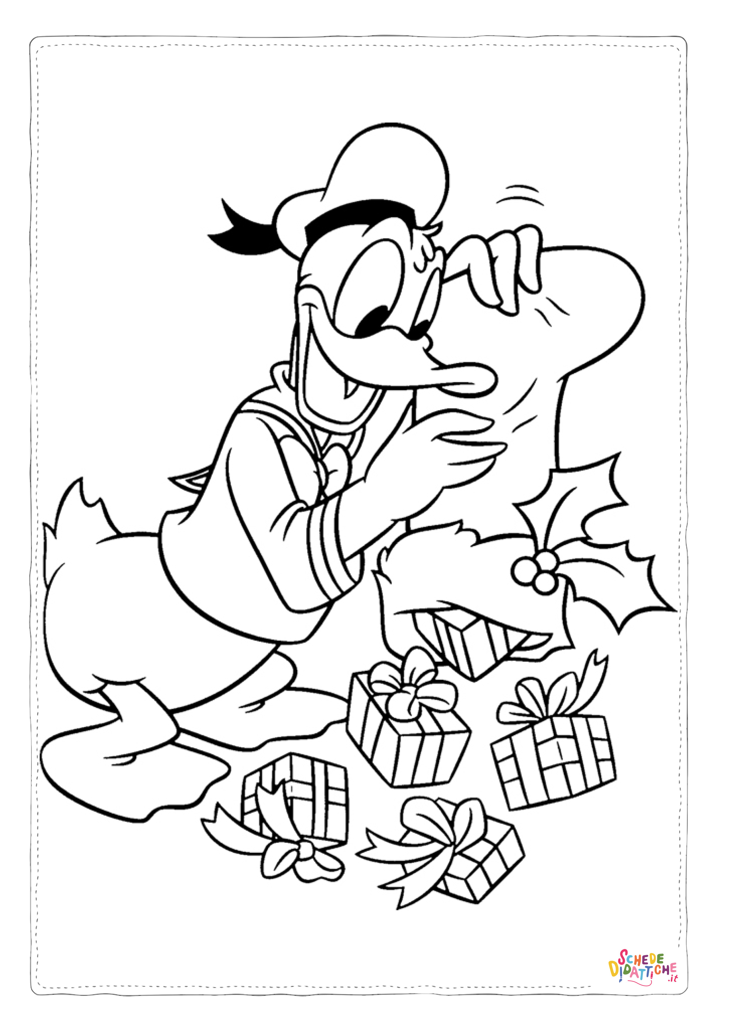 Disegno di Paperino da stampare e colorare 48