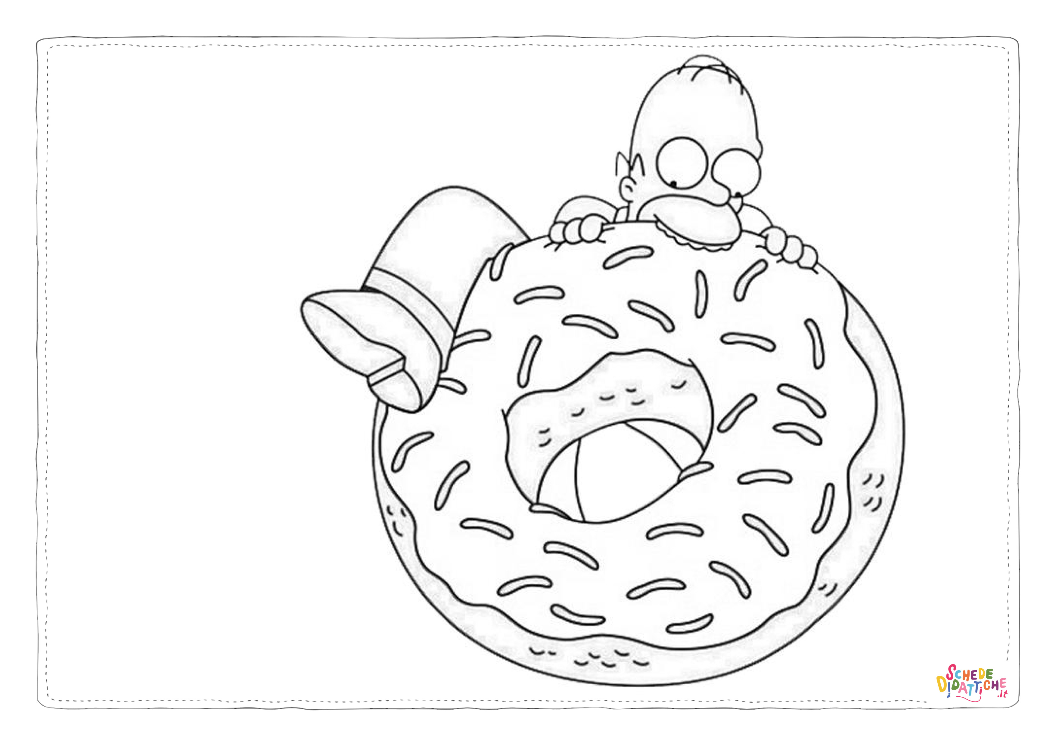 Disegno di I Simpson da stampare e colorare 42