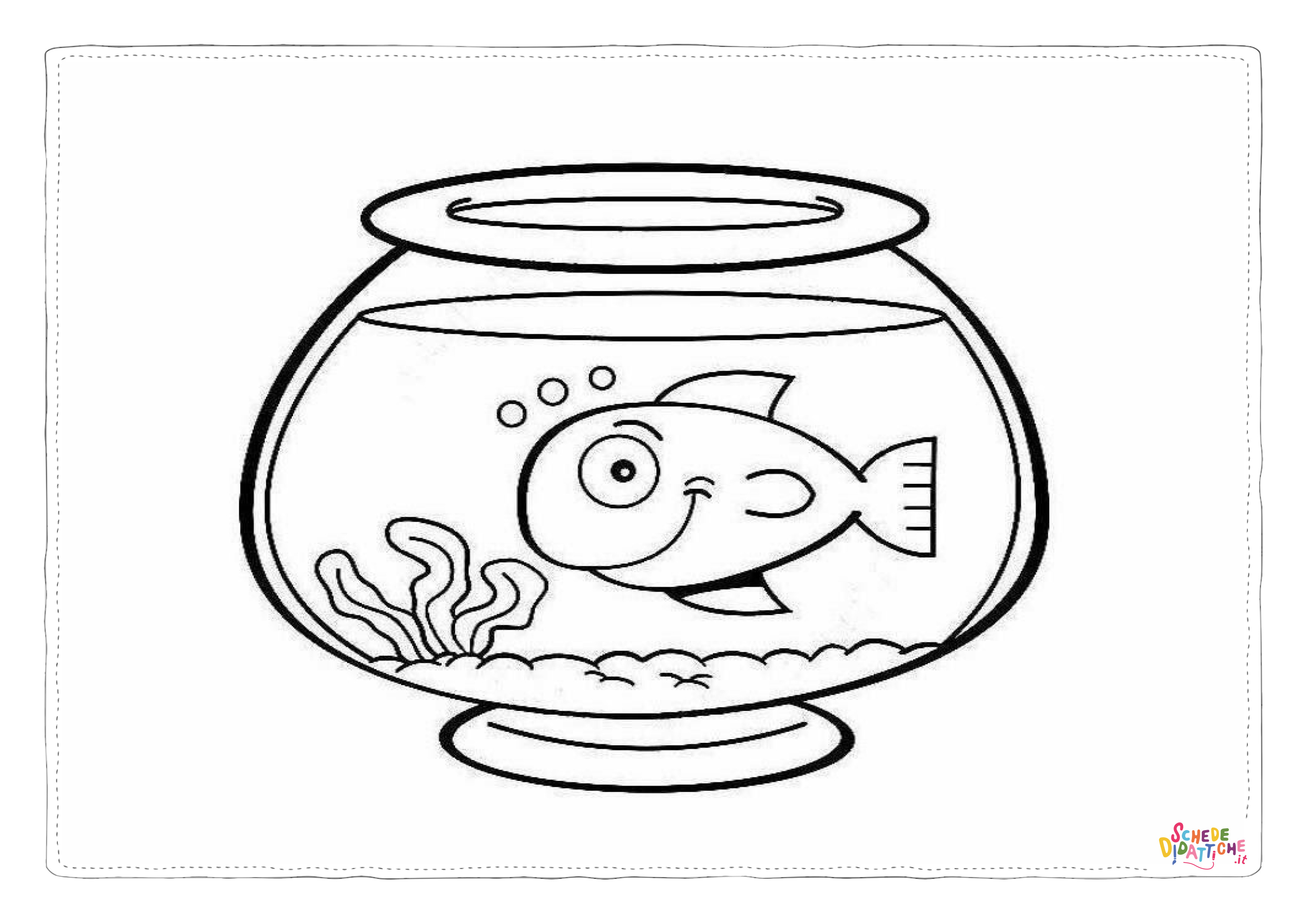 Disegno "Disegno di pesce da stampare e colorare 284" Disegno di pesce da stampare e colorare 284