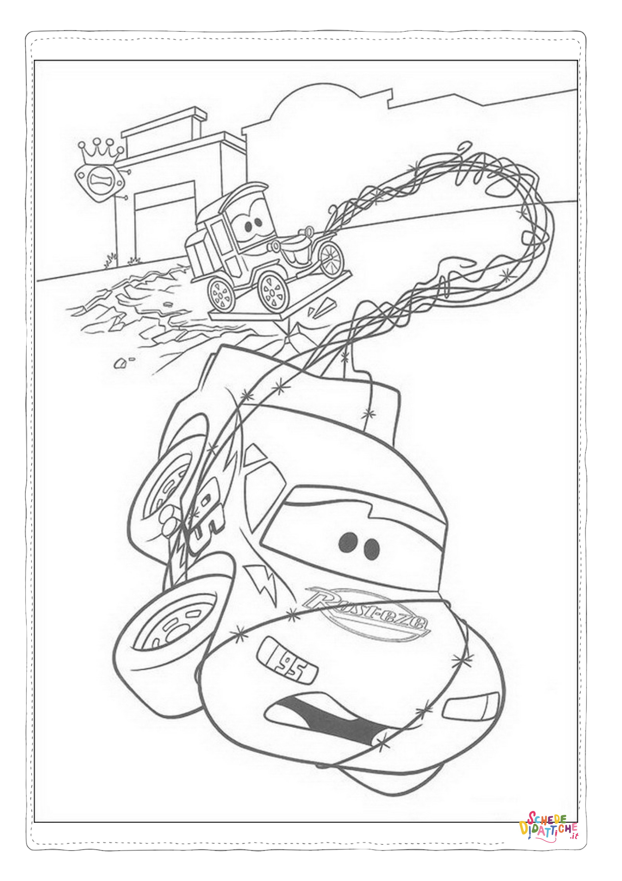 Disegno di Cars da stampare e colorare 160