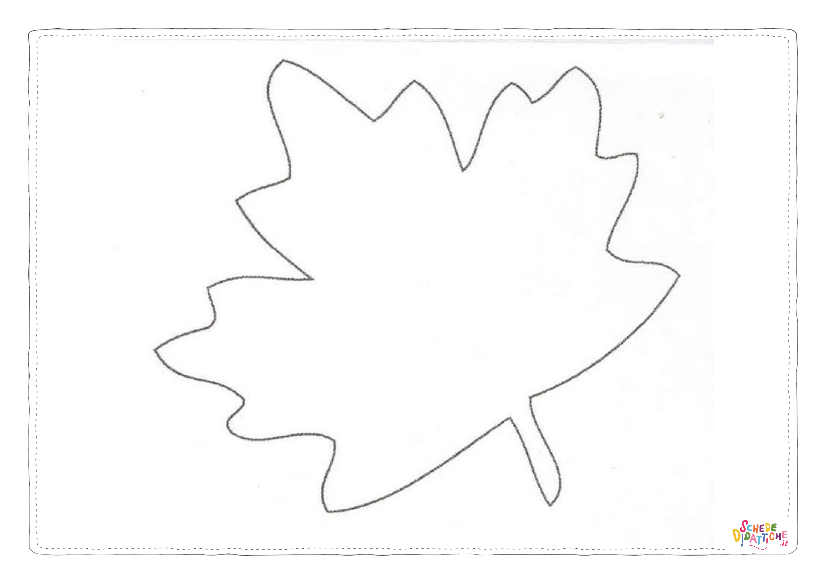 Disegno "Disegno di foglia da stampare e colorare 31" Disegno di foglia da stampare e colorare 31