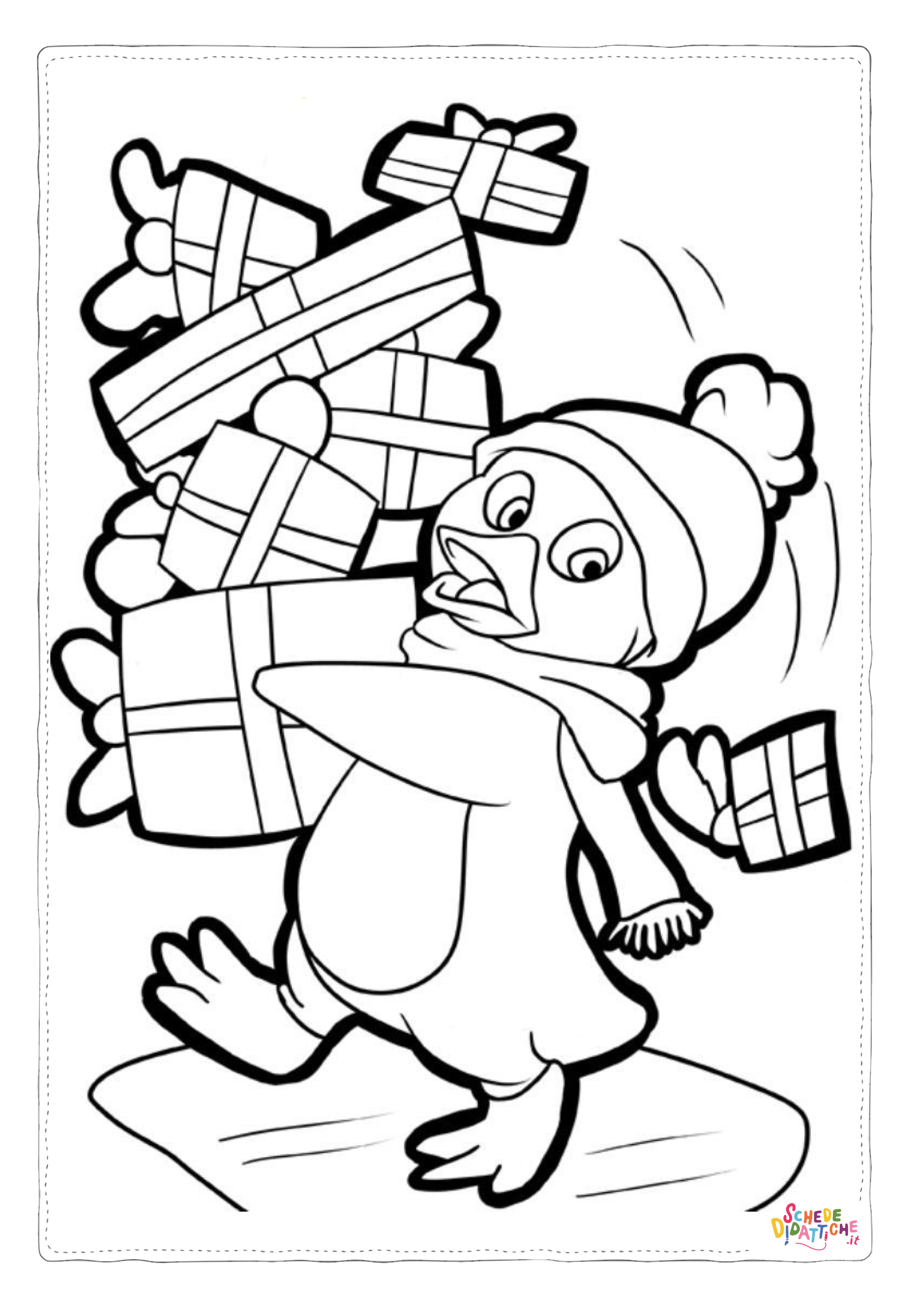 Disegno "Disegno di regalo da stampare e colorare 43" Disegno di regalo da stampare e colorare 43