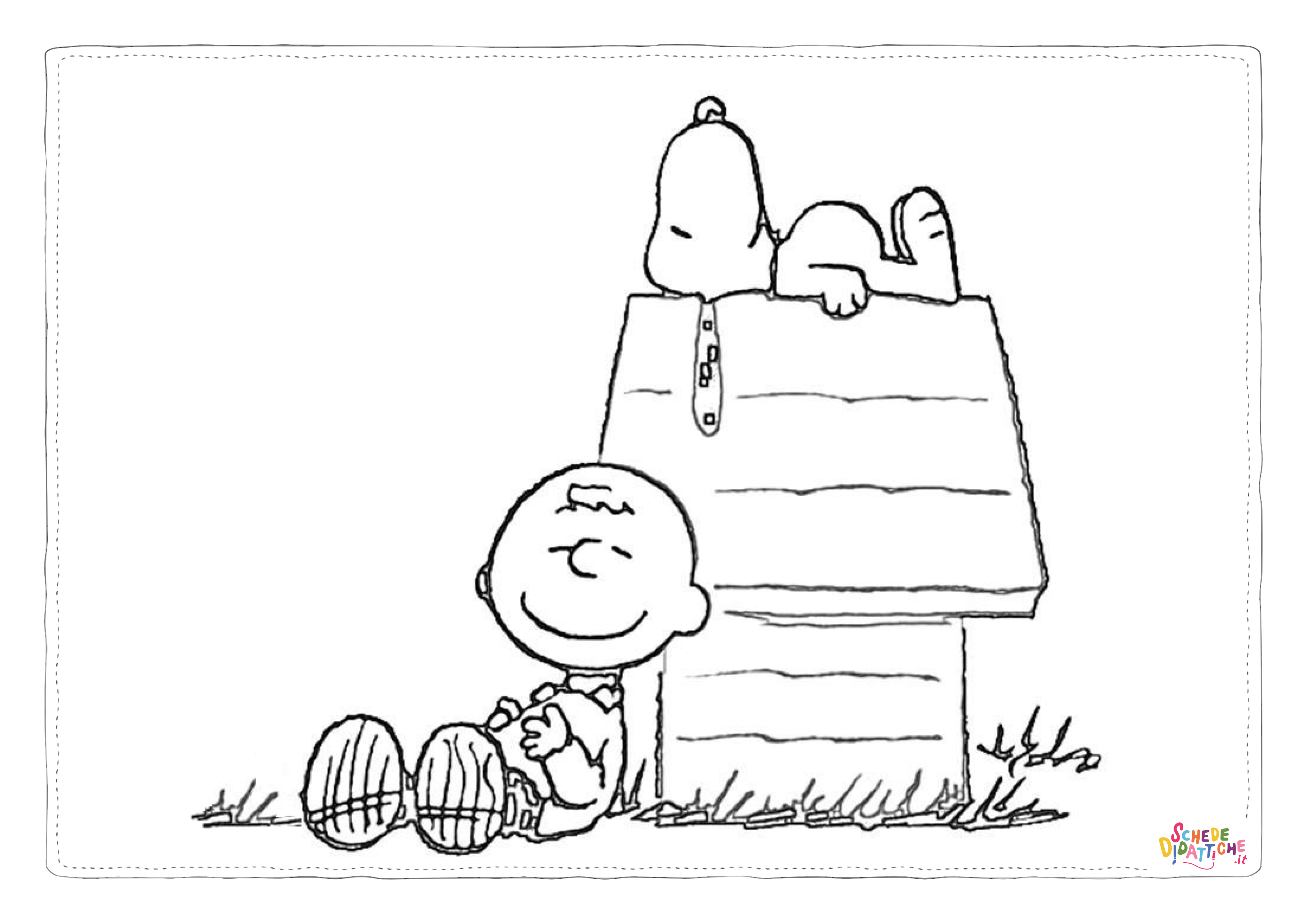 Disegno "Disegno di Snoopy da stampare e colorare 37" Disegno di Snoopy da stampare e colorare 37