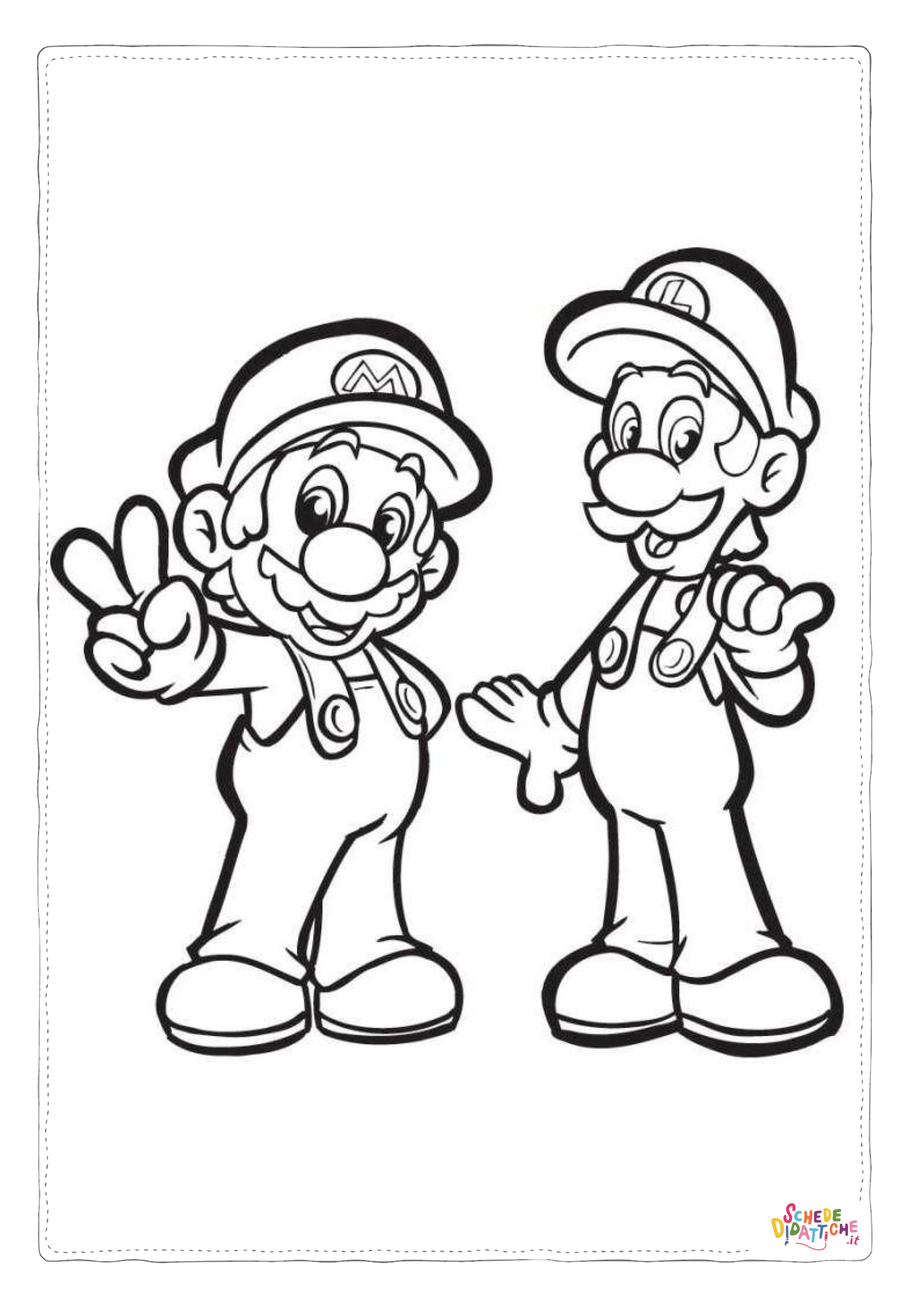 Disegno "Disegno di Super Mario da stampare e colorare 89" Disegno di Super Mario da stampare e colorare 89