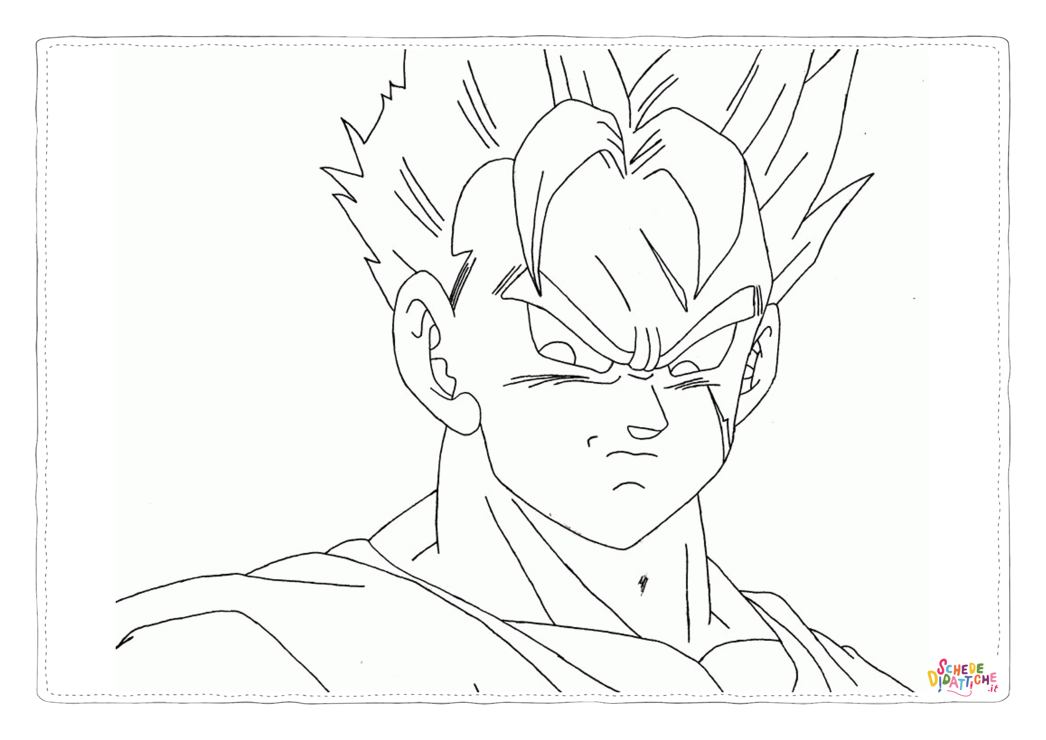 Disegno "Disegno di Dragon Ball da stampare e colorare 2" Disegno di Dragon Ball da stampare e colorare 2