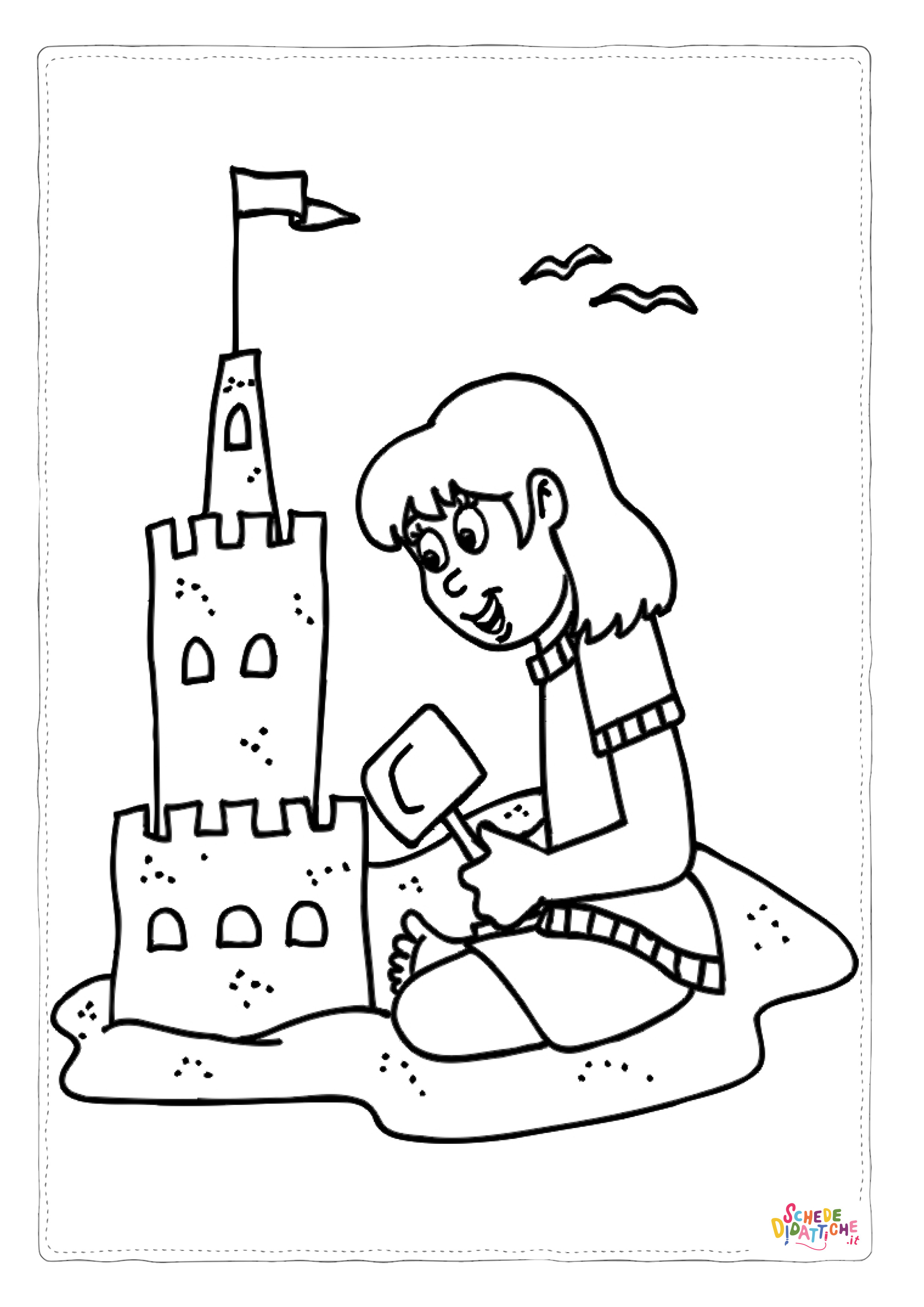 Disegno "Disegno di mare da stampare e colorare 47" Disegno di mare da stampare e colorare 47
