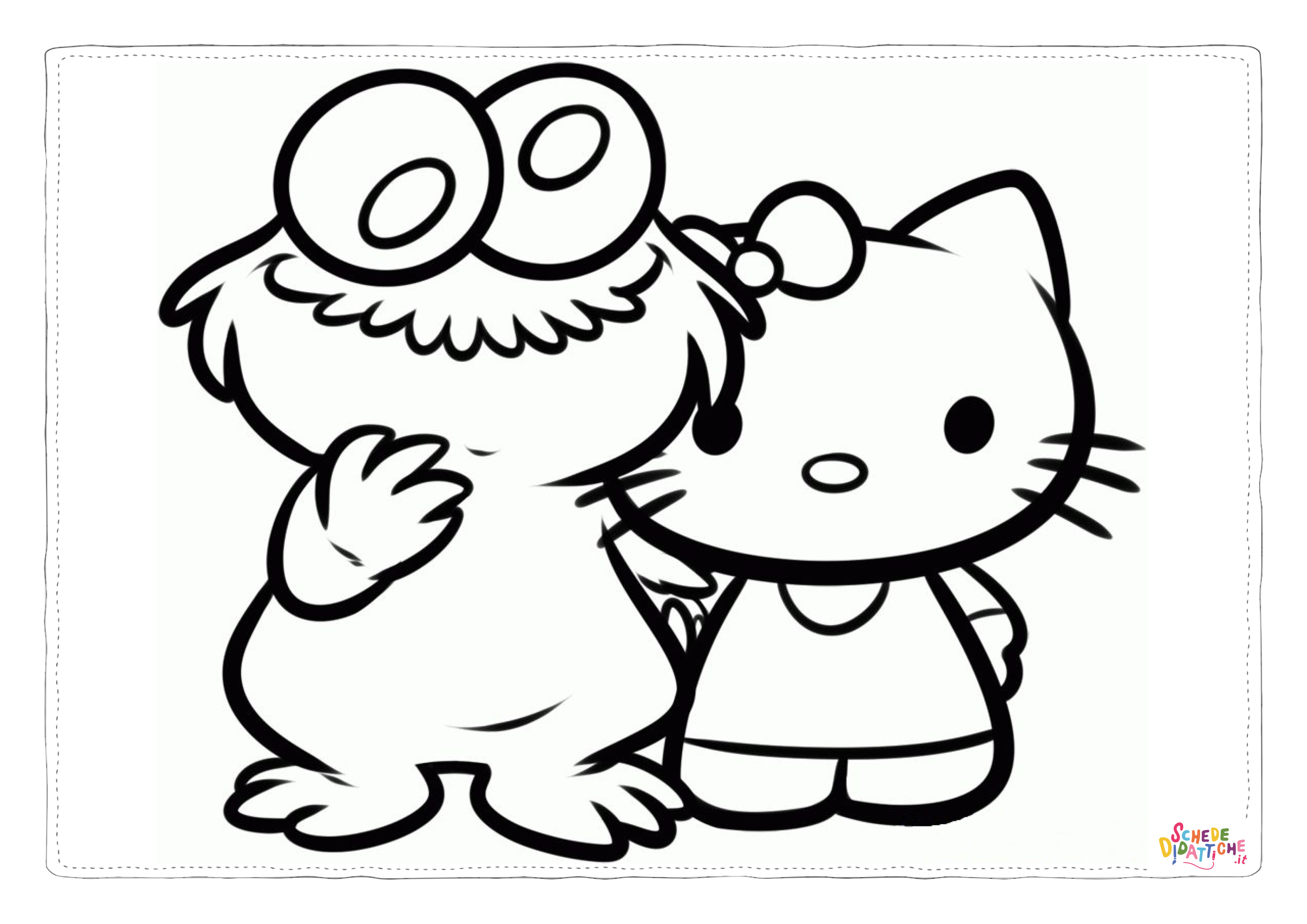 Disegno di Hello Kitty da stampare e colorare 163