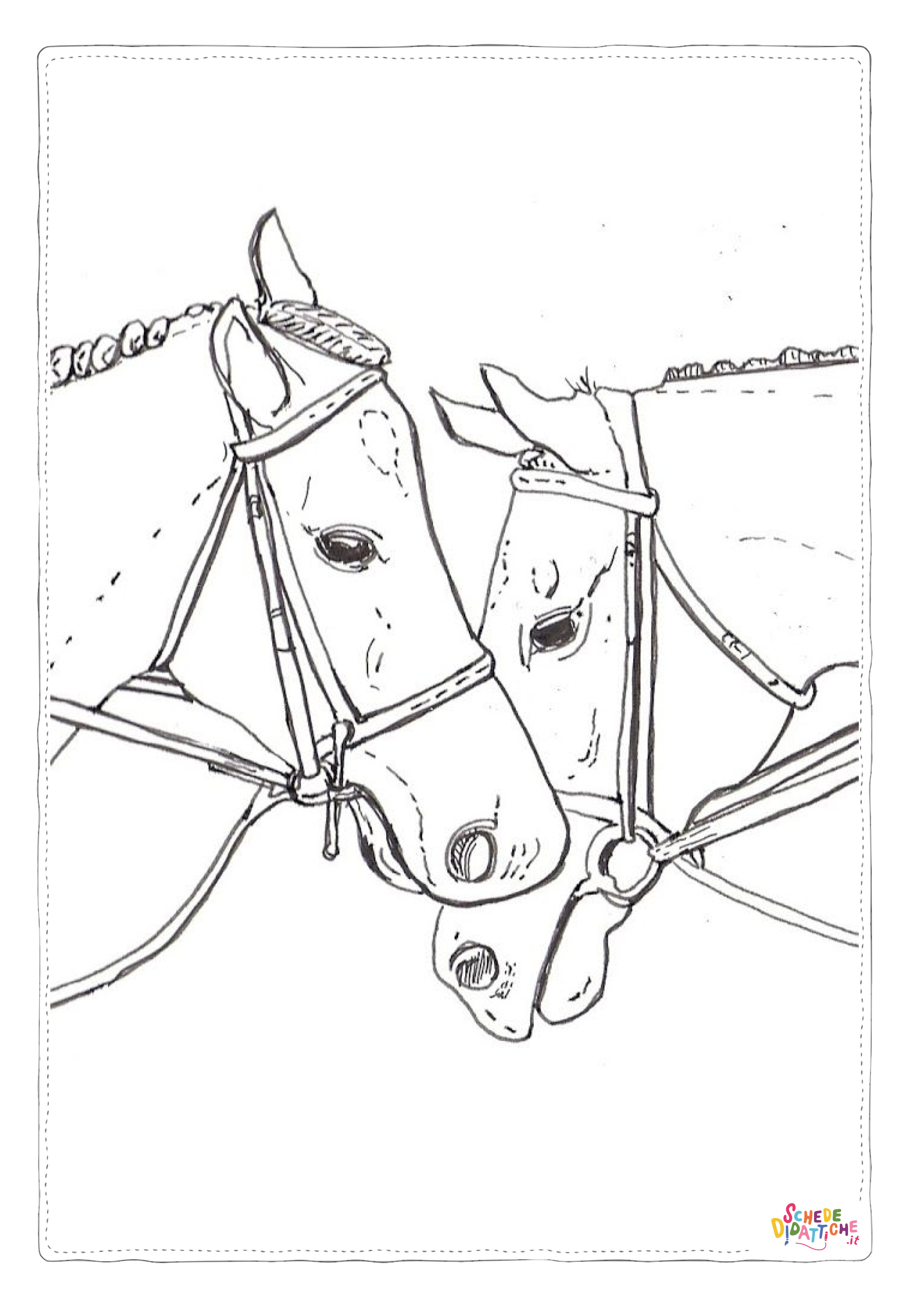 Disegno "Disegno di cavallo da stampare e colorare 26" Disegno di cavallo da stampare e colorare 26