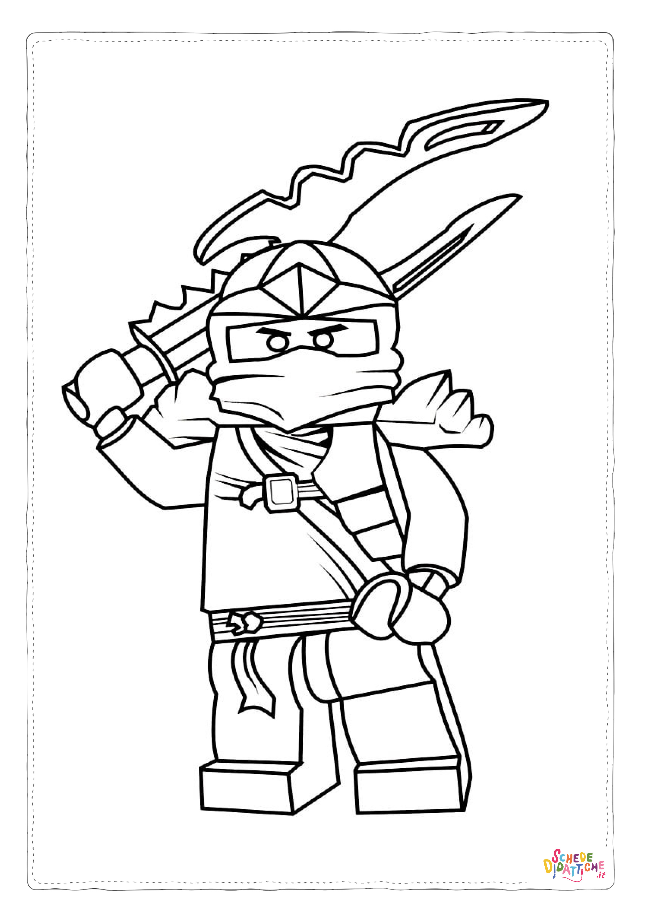 Disegno di Ninja Go da stampare e colorare 49