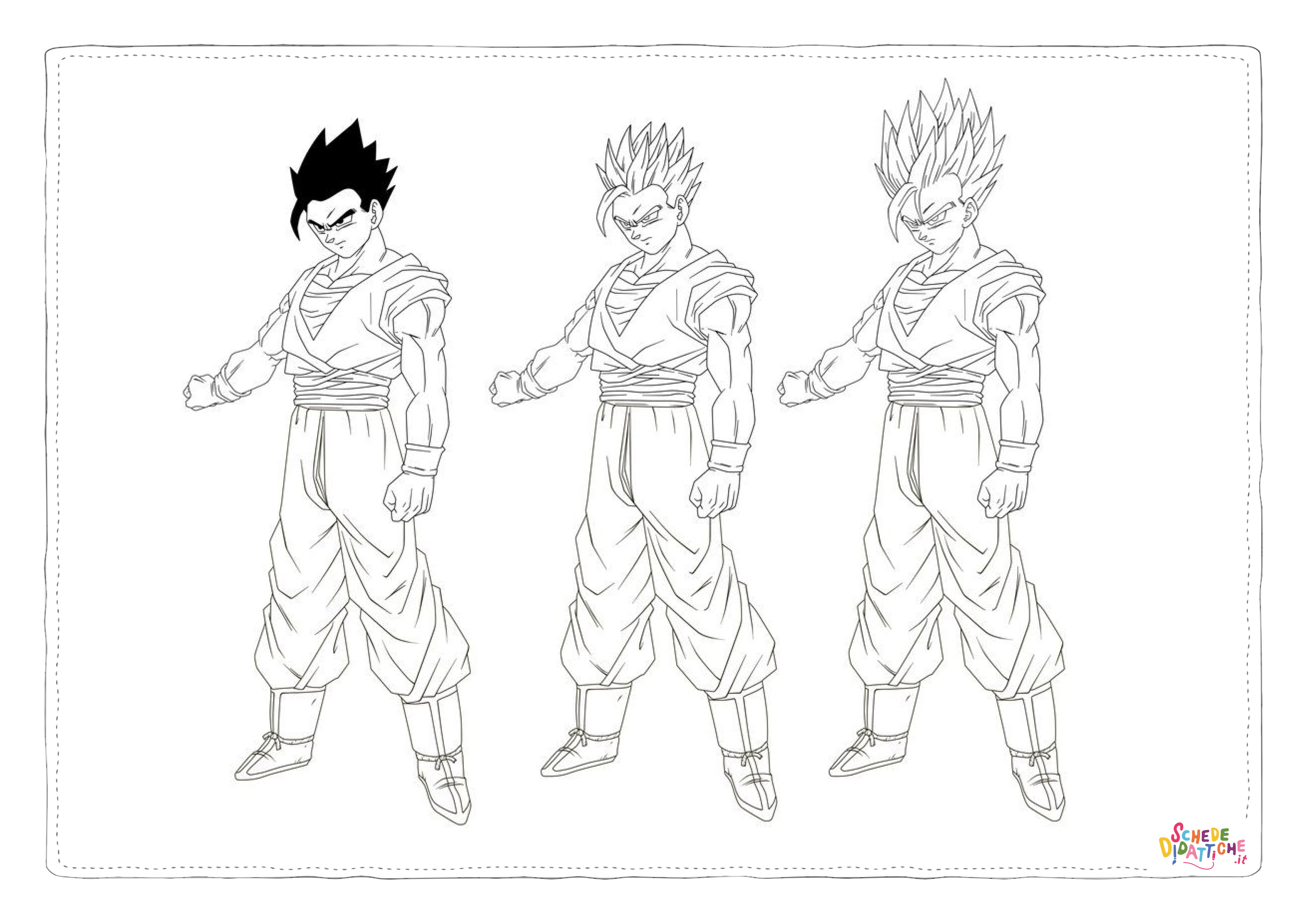 Disegno "Disegno di Dragon Ball da stampare e colorare 48" Disegno di Dragon Ball da stampare e colorare 48