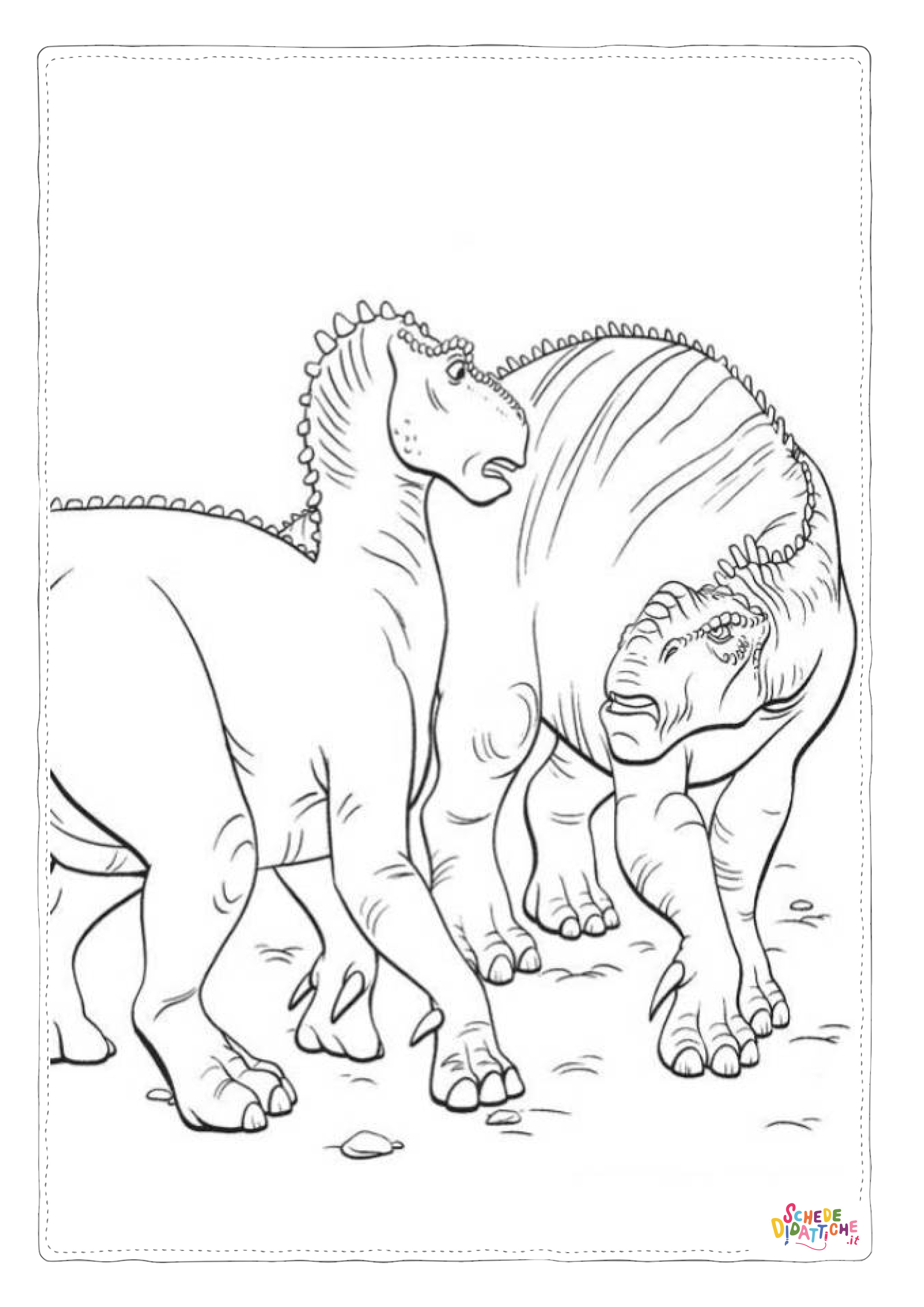 Disegno "Disegno di Tirannosauro da stampare e colorare 11" Disegno di Tirannosauro da stampare e colorare 11