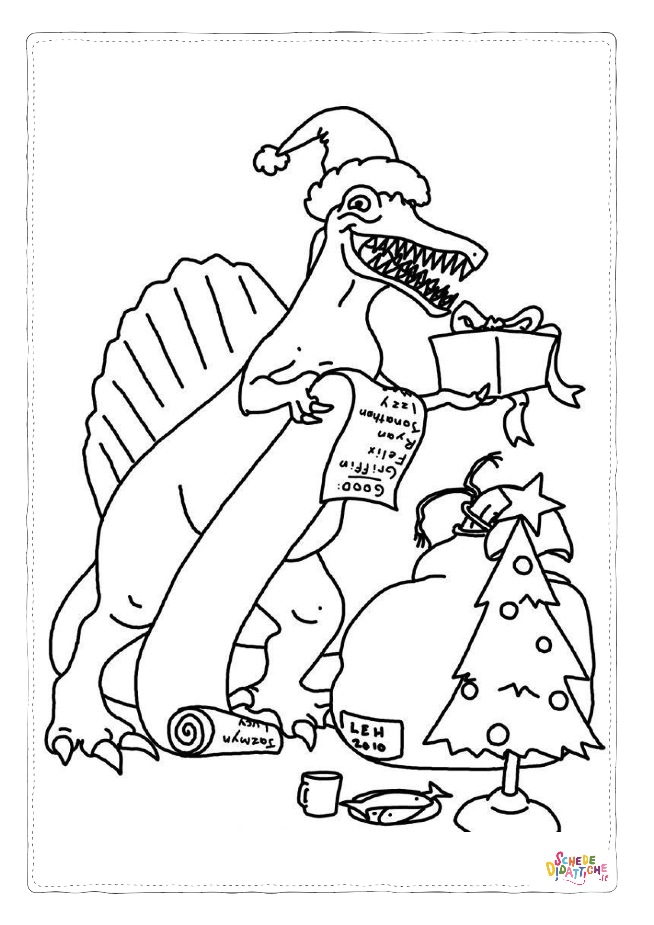 Disegno "Disegno di Spinosauro da stampare e colorare 2" Disegno di Spinosauro da stampare e colorare 2