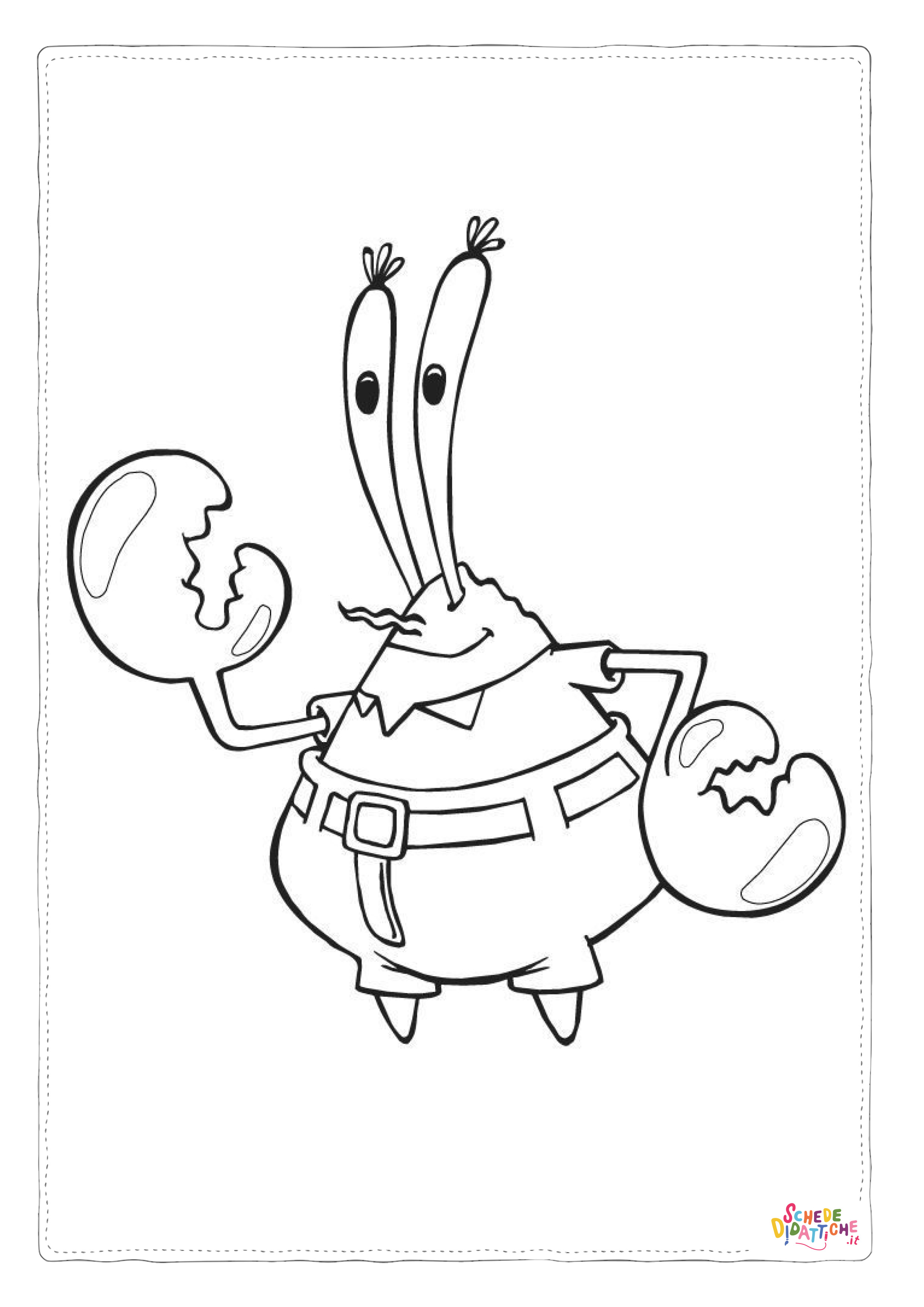 Disegno di Spongebob da stampare e colorare 5