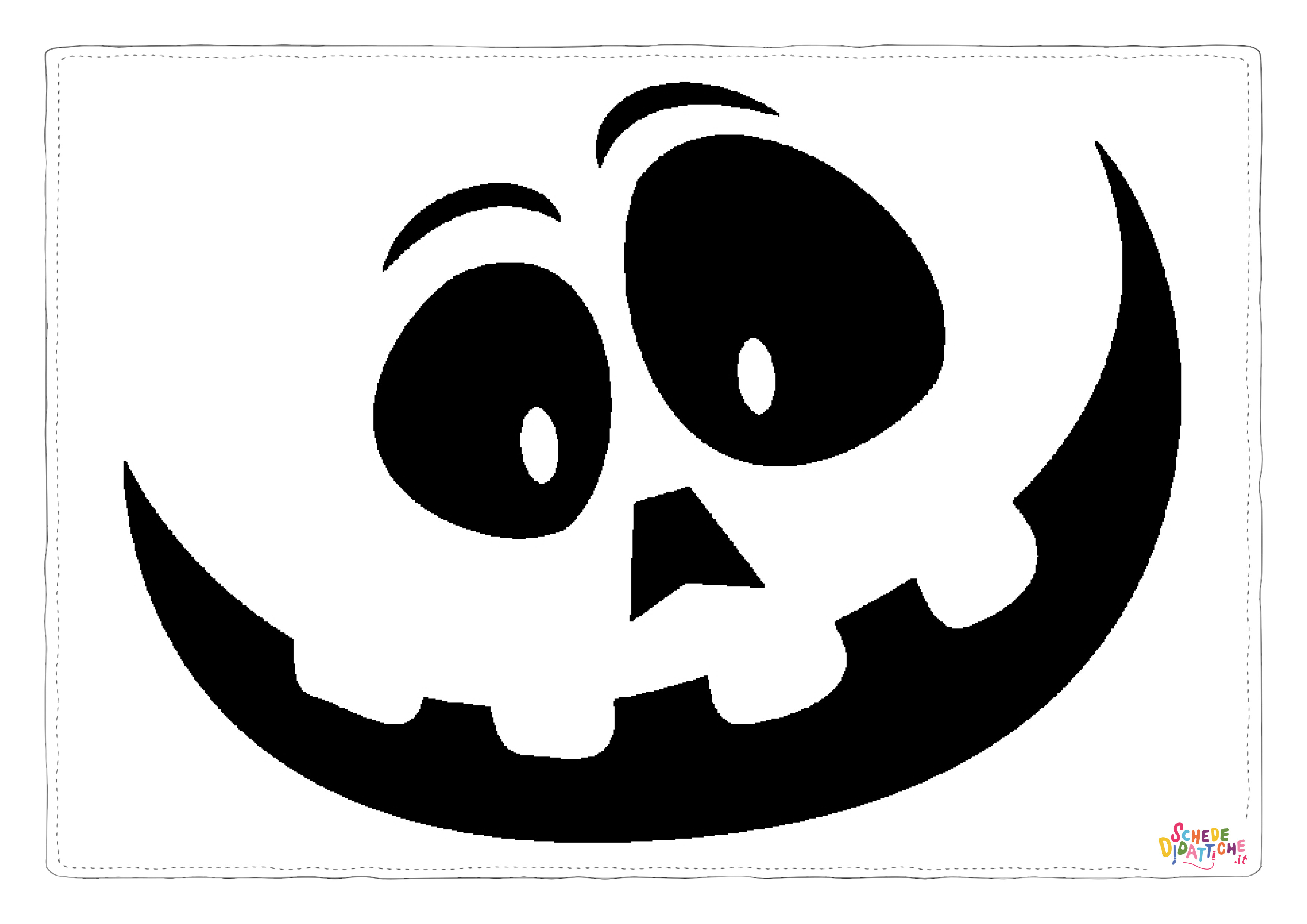 Disegno "Disegno di zucca di Halloween da stampare e colorare 143" Disegno di zucca di Halloween da stampare e colorare 143