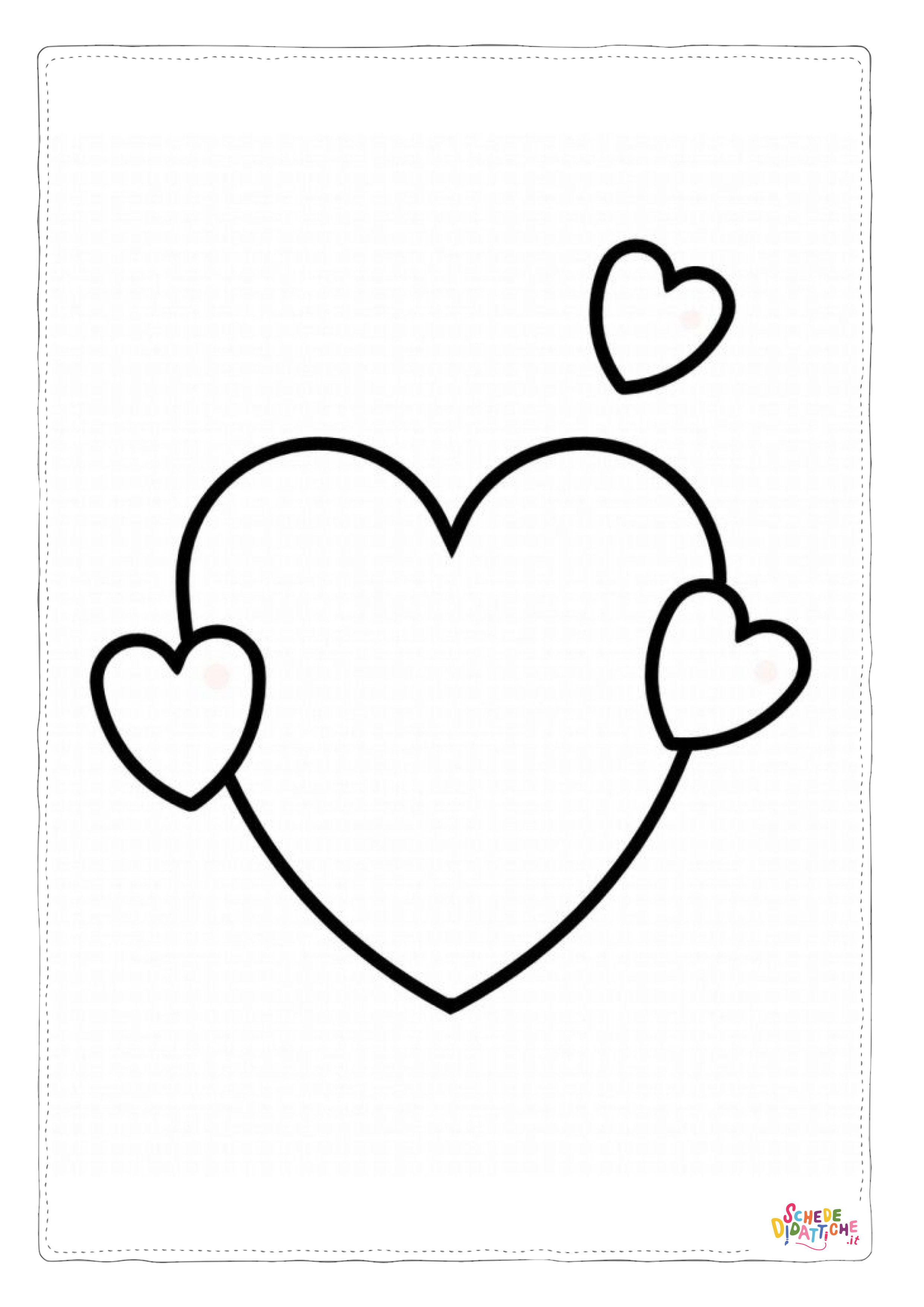 Disegno "Disegno di cuore da stampare e colorare" Disegno di cuore da stampare e colorare