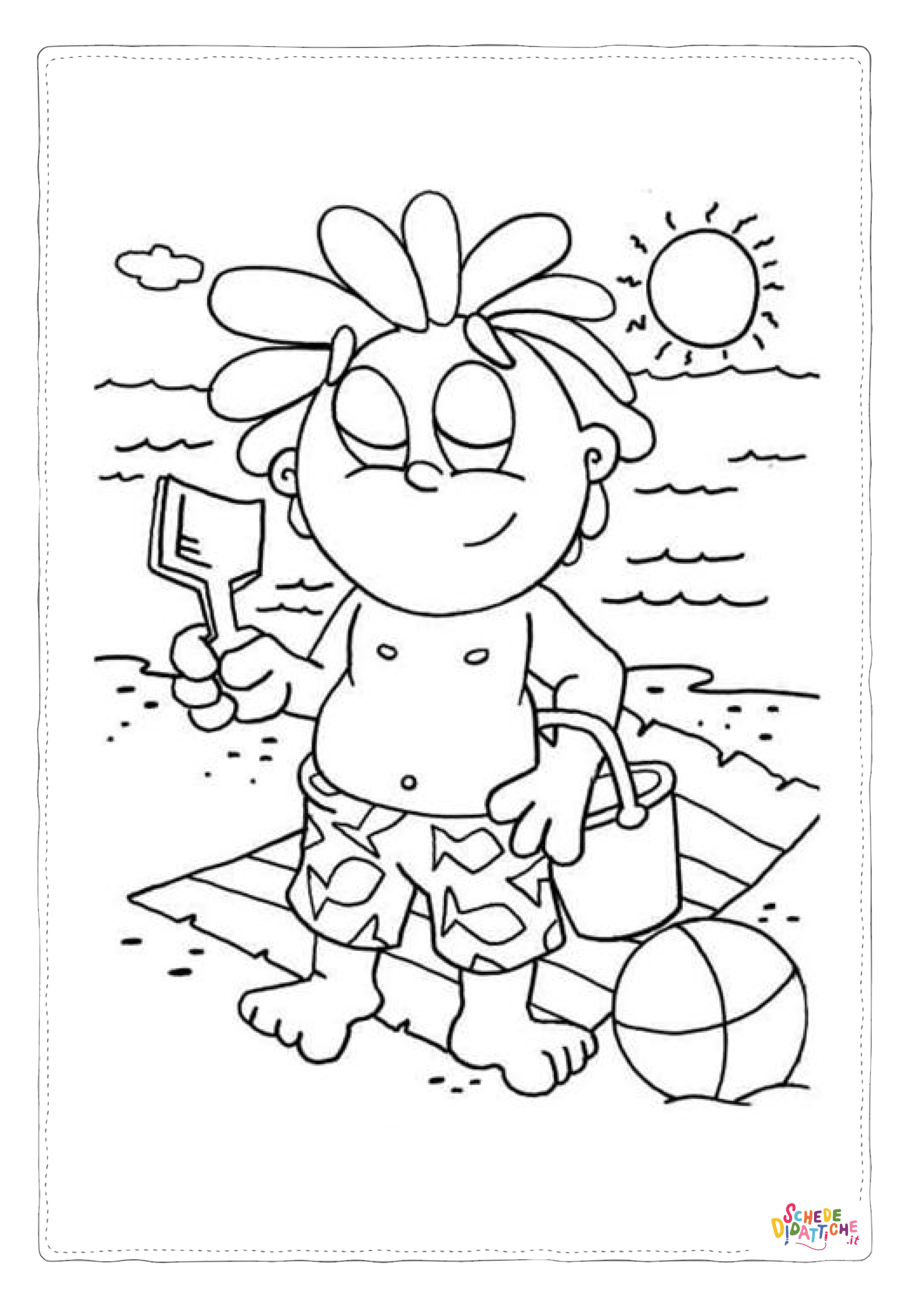 Disegno "Disegno di mare da stampare e colorare 43" Disegno di mare da stampare e colorare 43