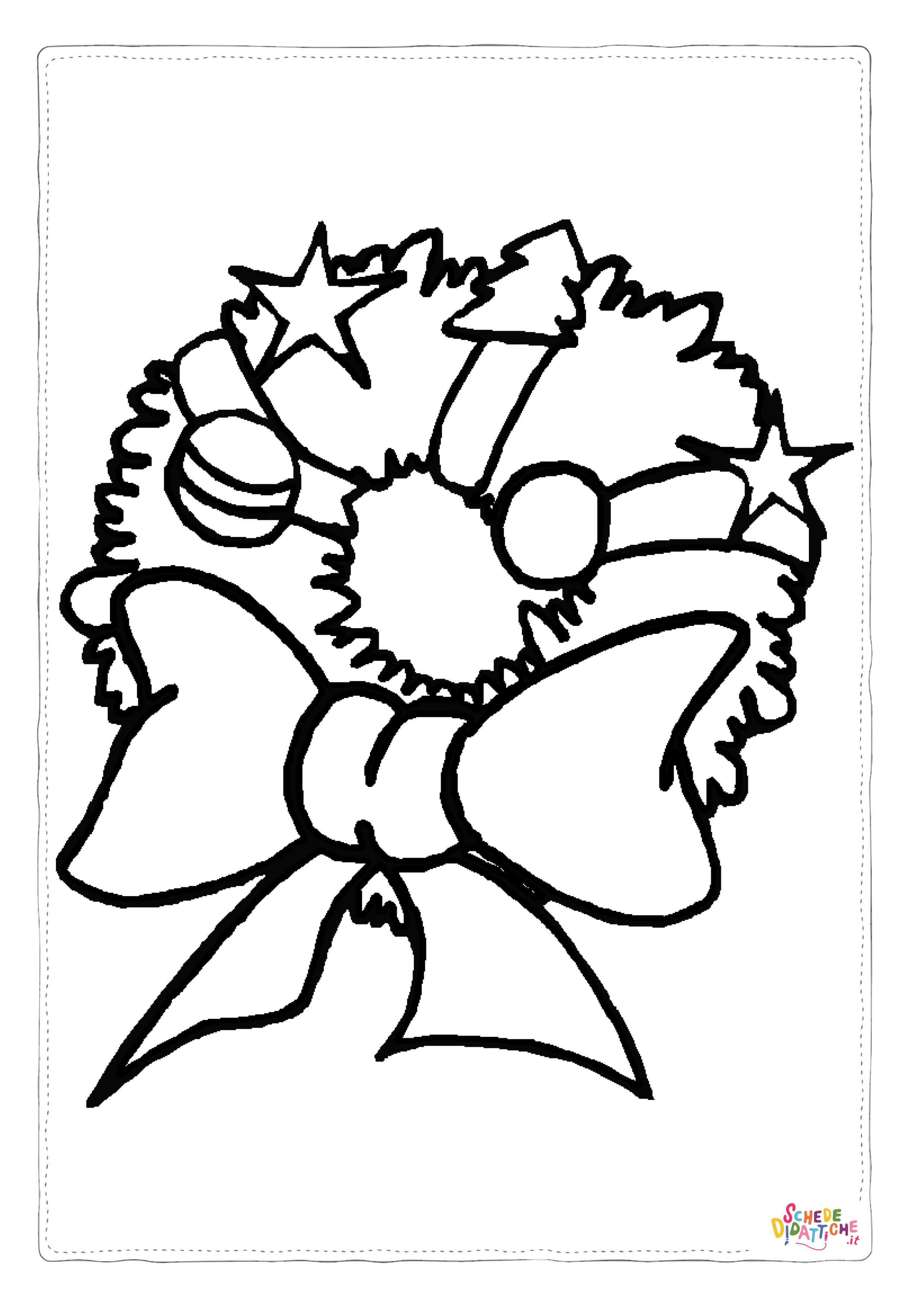 Disegno di decorazione da appendere da stampare e colorare
