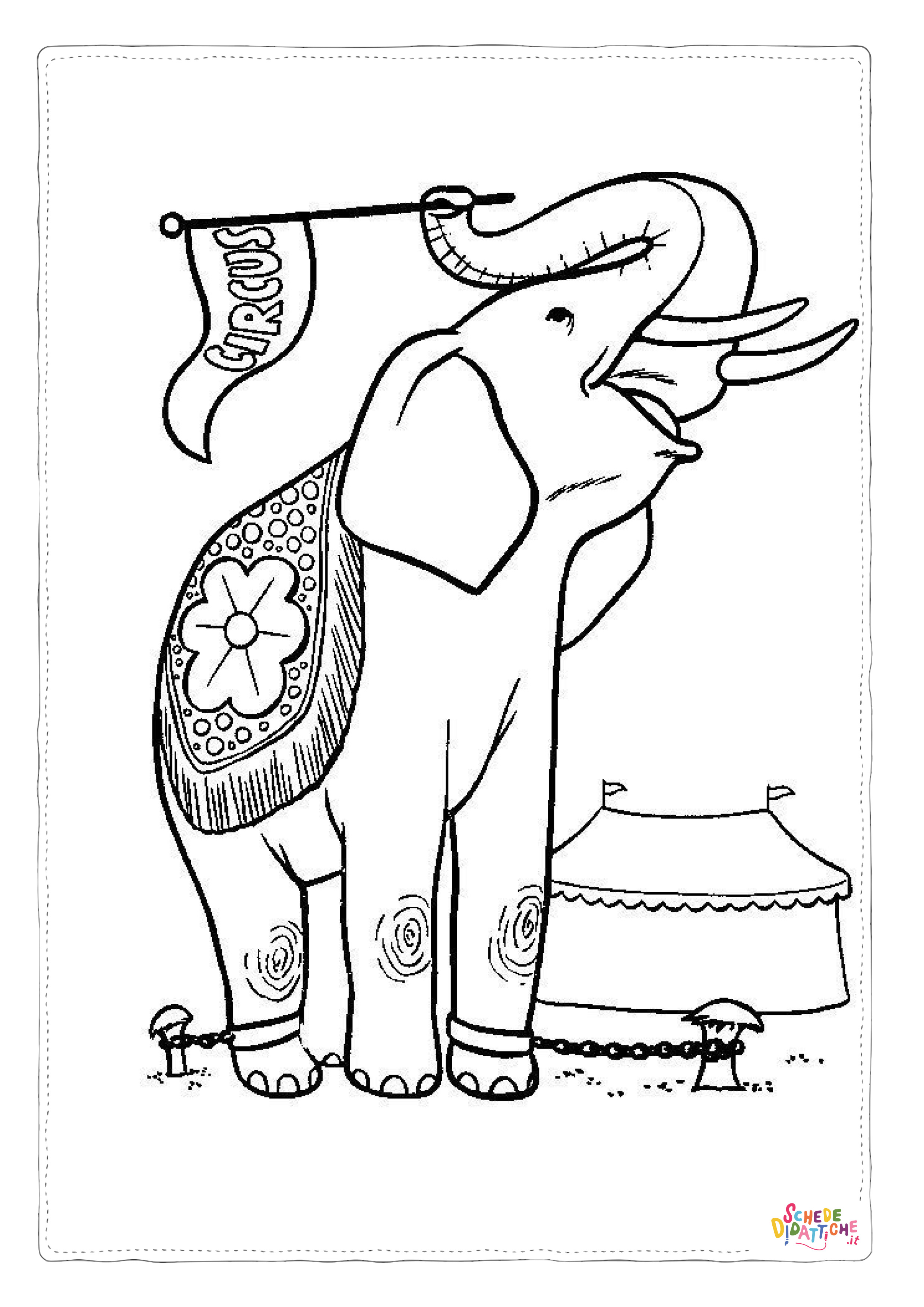 Disegno di circense da stampare e colorare 42
