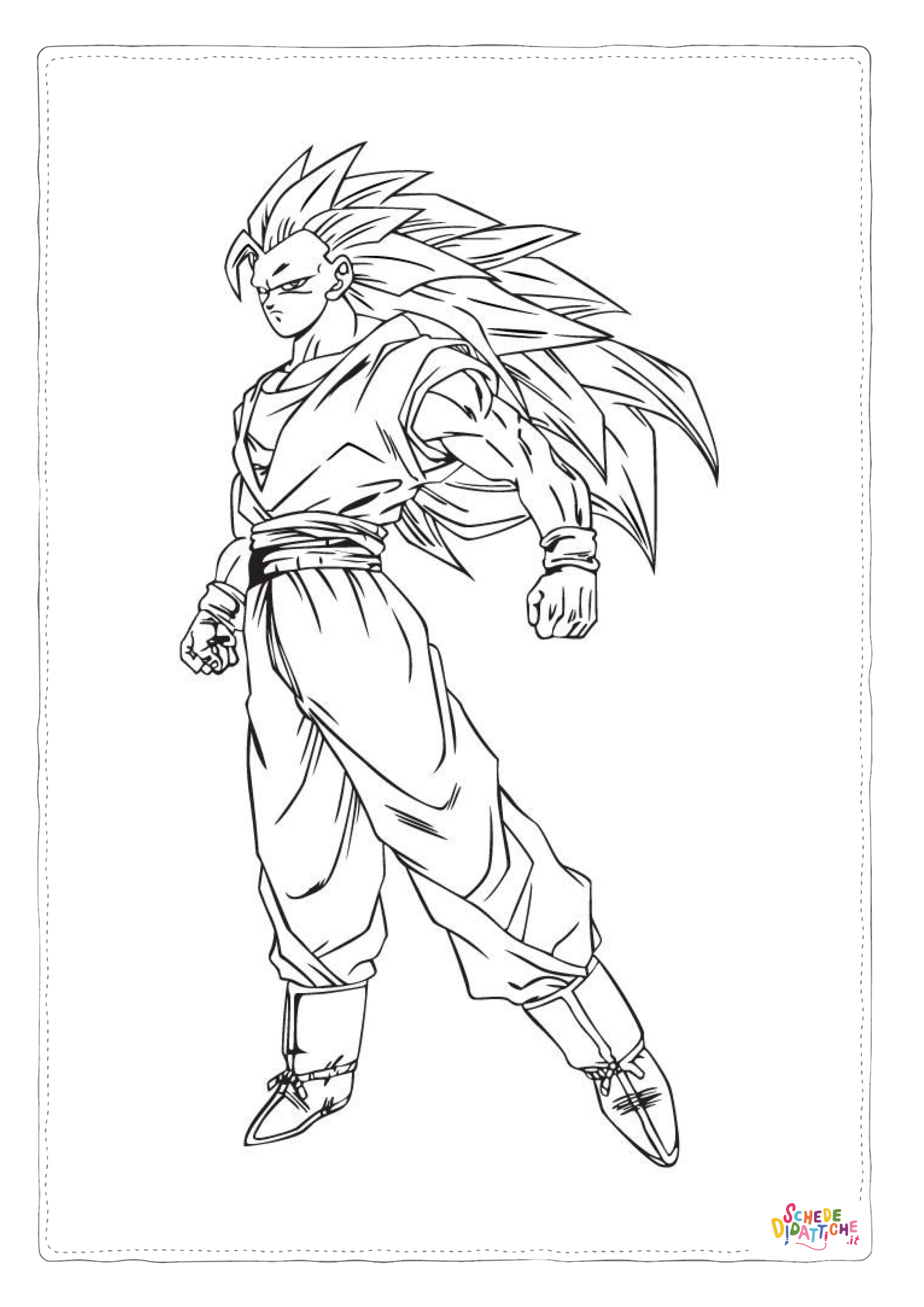 Disegno "Disegno di Dragon Ball da stampare e colorare 14" Disegno di Dragon Ball da stampare e colorare 14