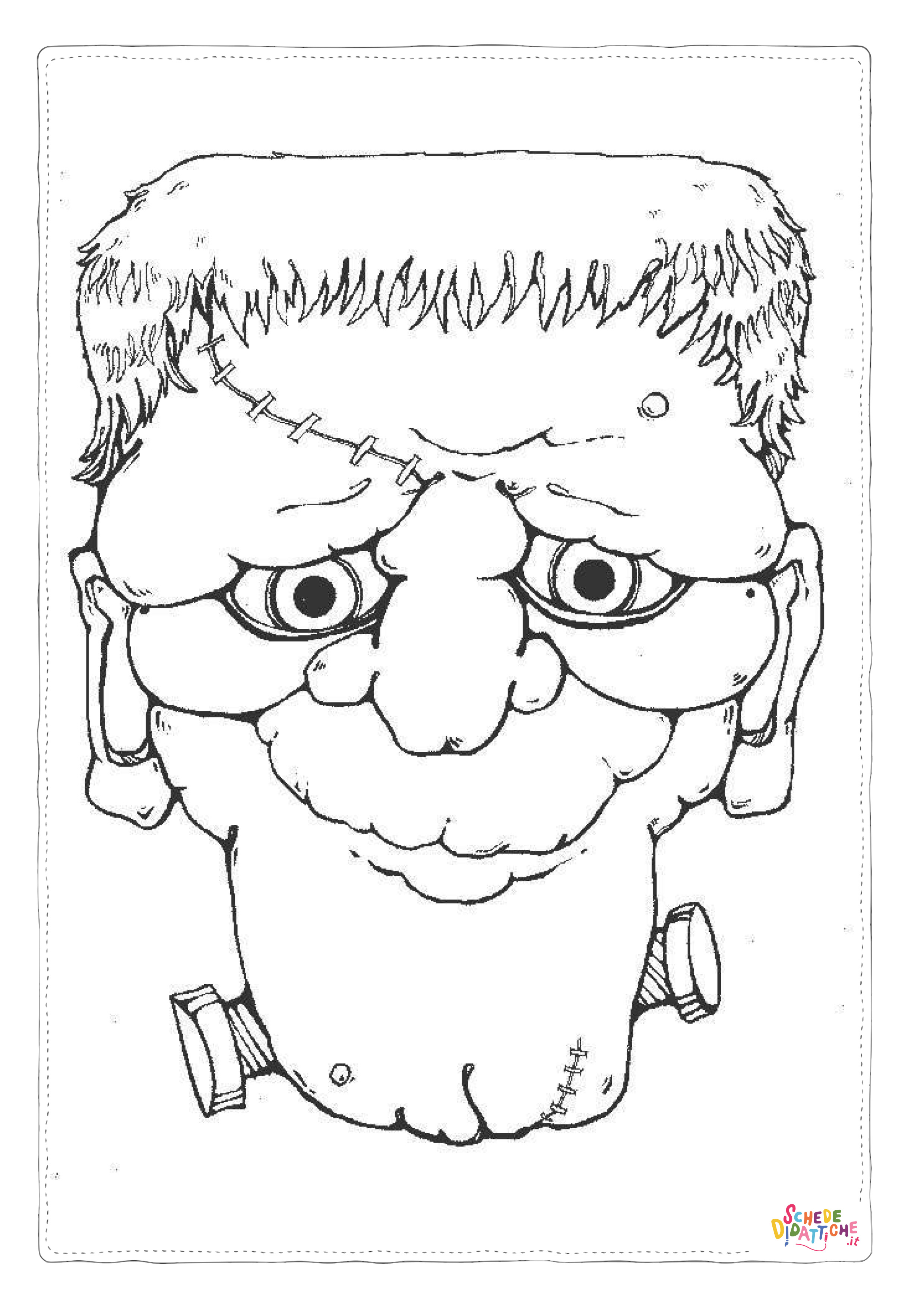 Disegno "Disegno di Frankenstein da stampare e colorare 11" Disegno di Frankenstein da stampare e colorare 11