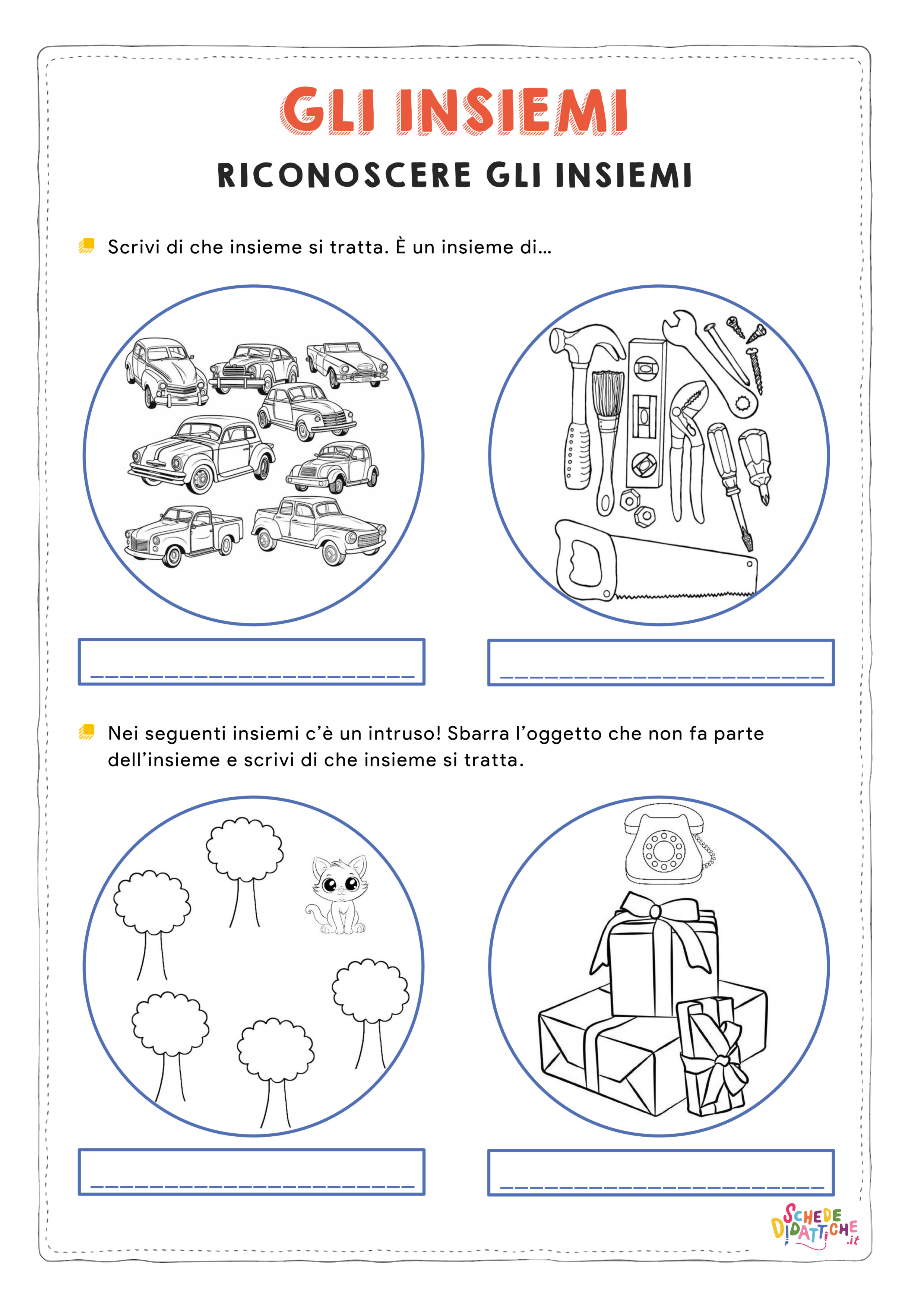 Disegno "Gli insiemi 3" Gli insiemi 3