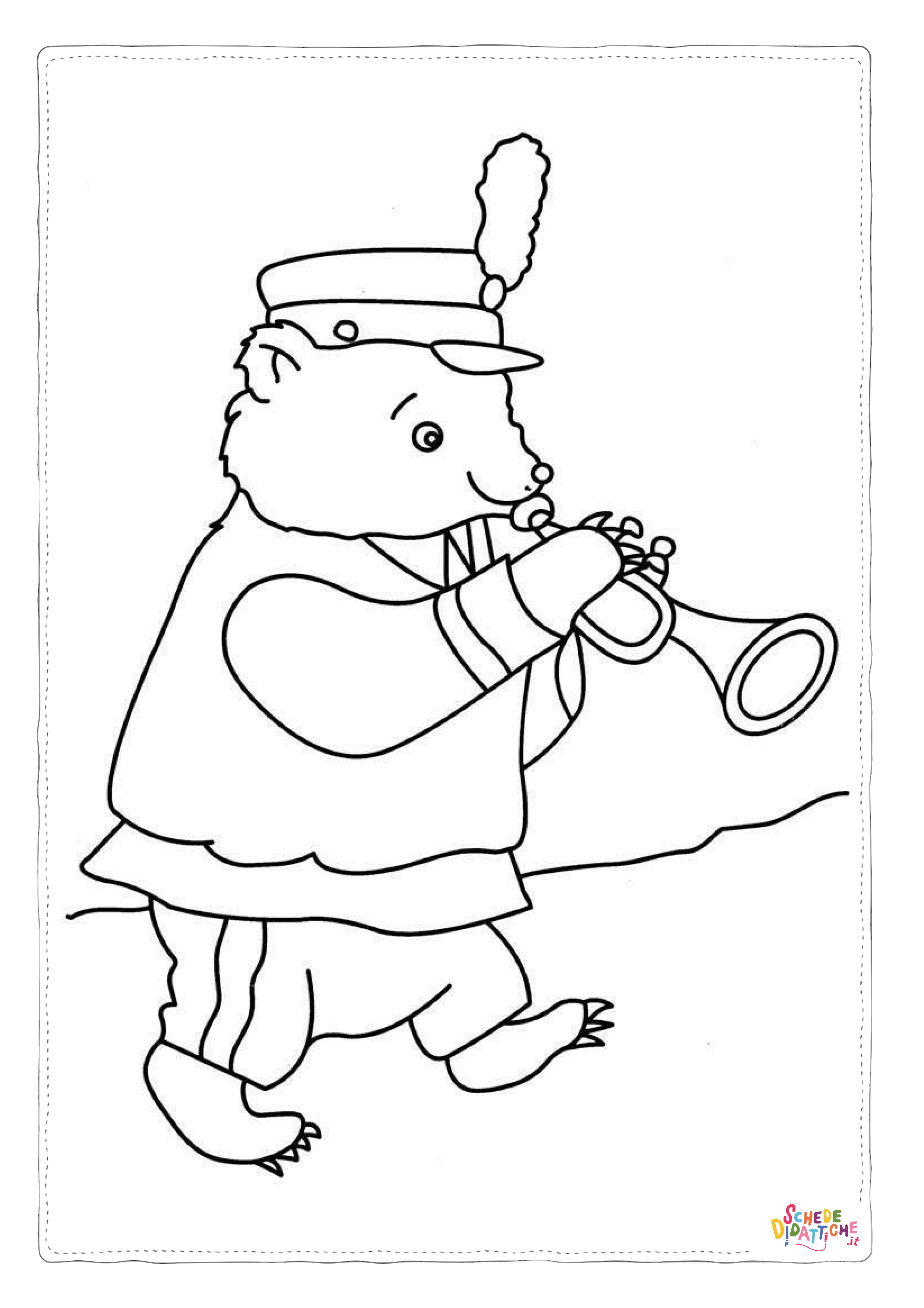 Disegno di musicista da stampare e colorare 15